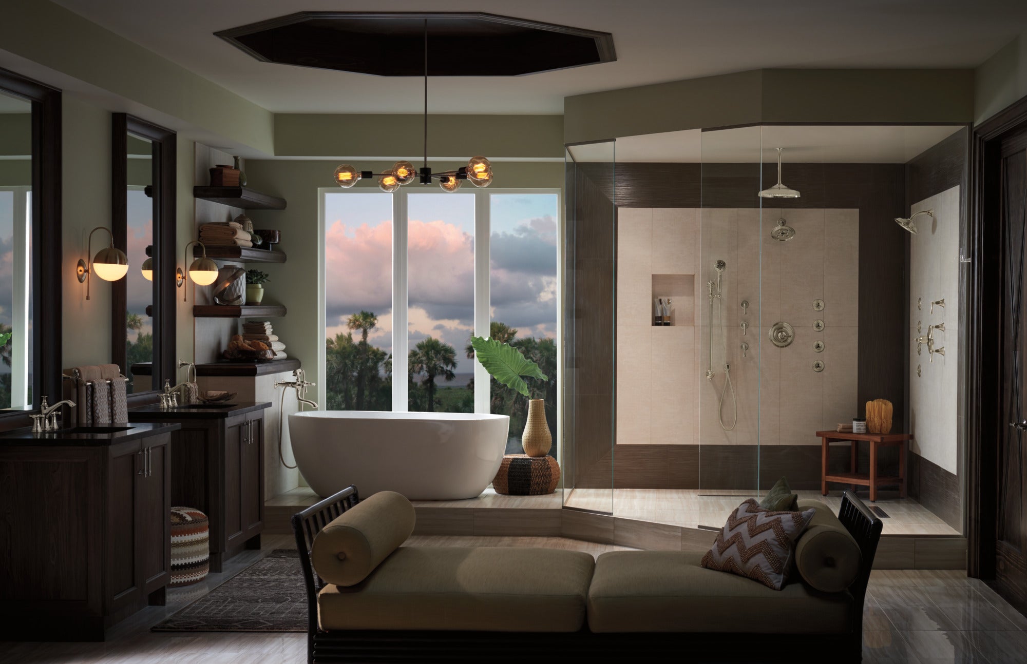 polished nickel handle kit