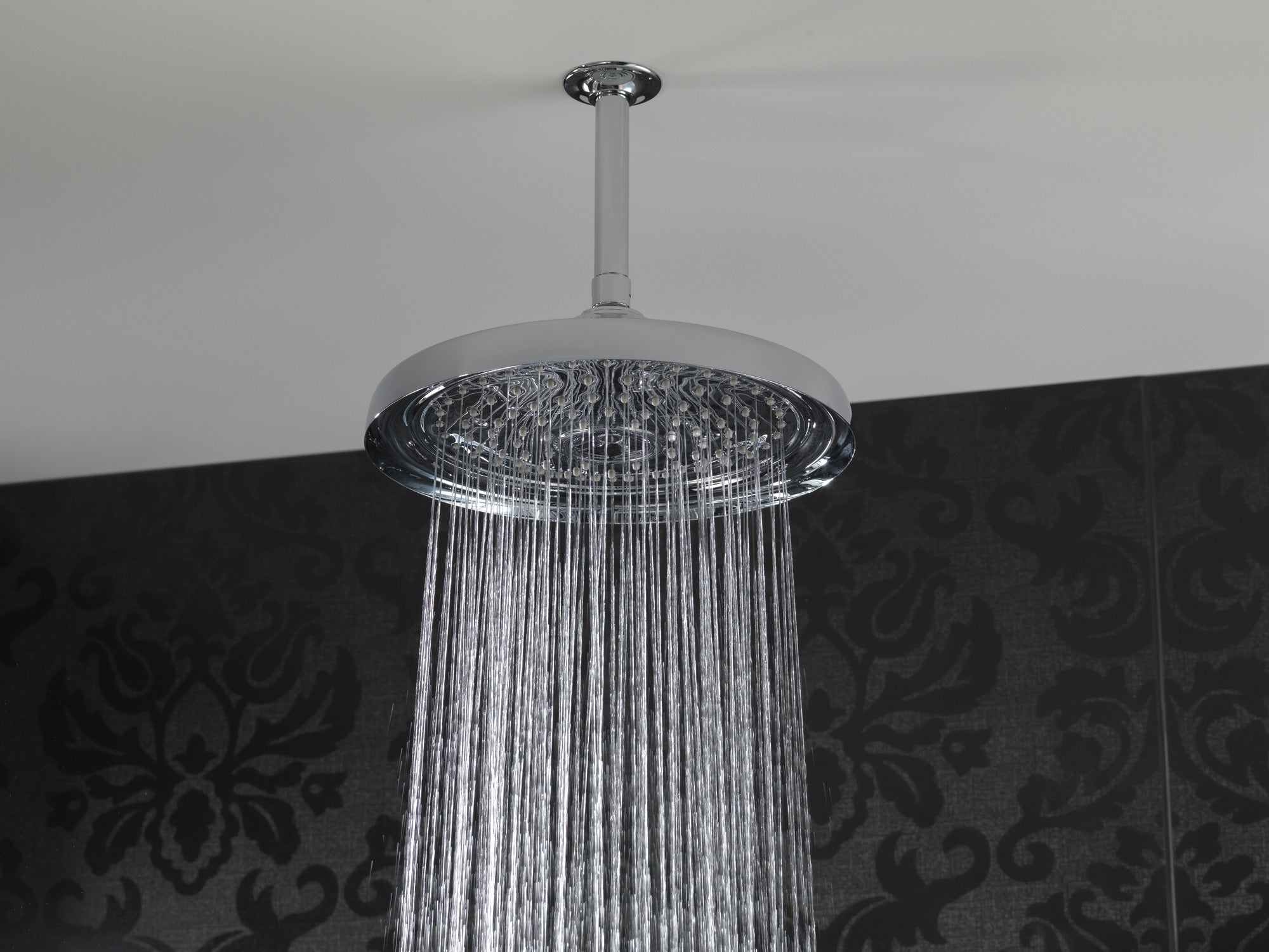 chrome shower arm and flange