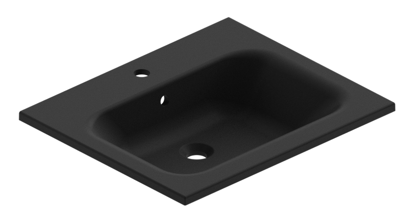 Berloni Muso (Pura) 24" Mineral Countertop with 1 Taphole by Berloni