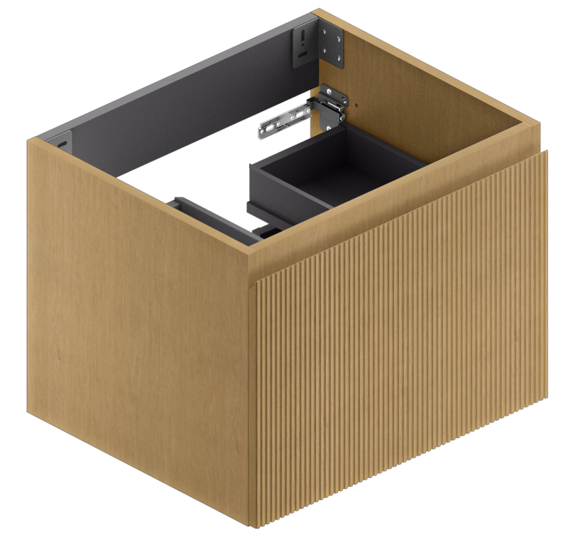 Berloni Pura Vanity 24" Base Cabinet with 2 Drawers