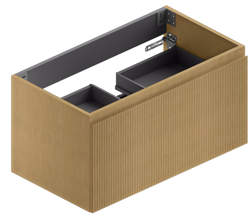 Berloni Pura Vanity 36" Base Cabinet with 2 Drawers