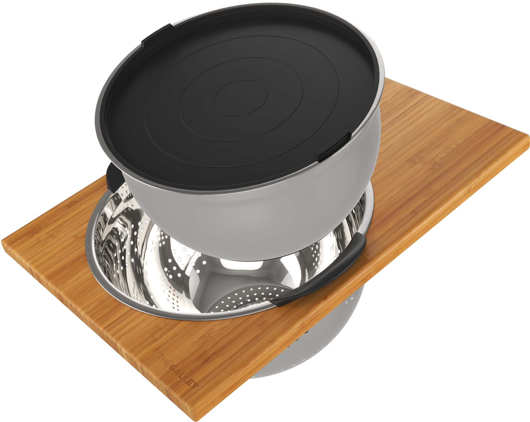 natural golden bamboo mixing bowl