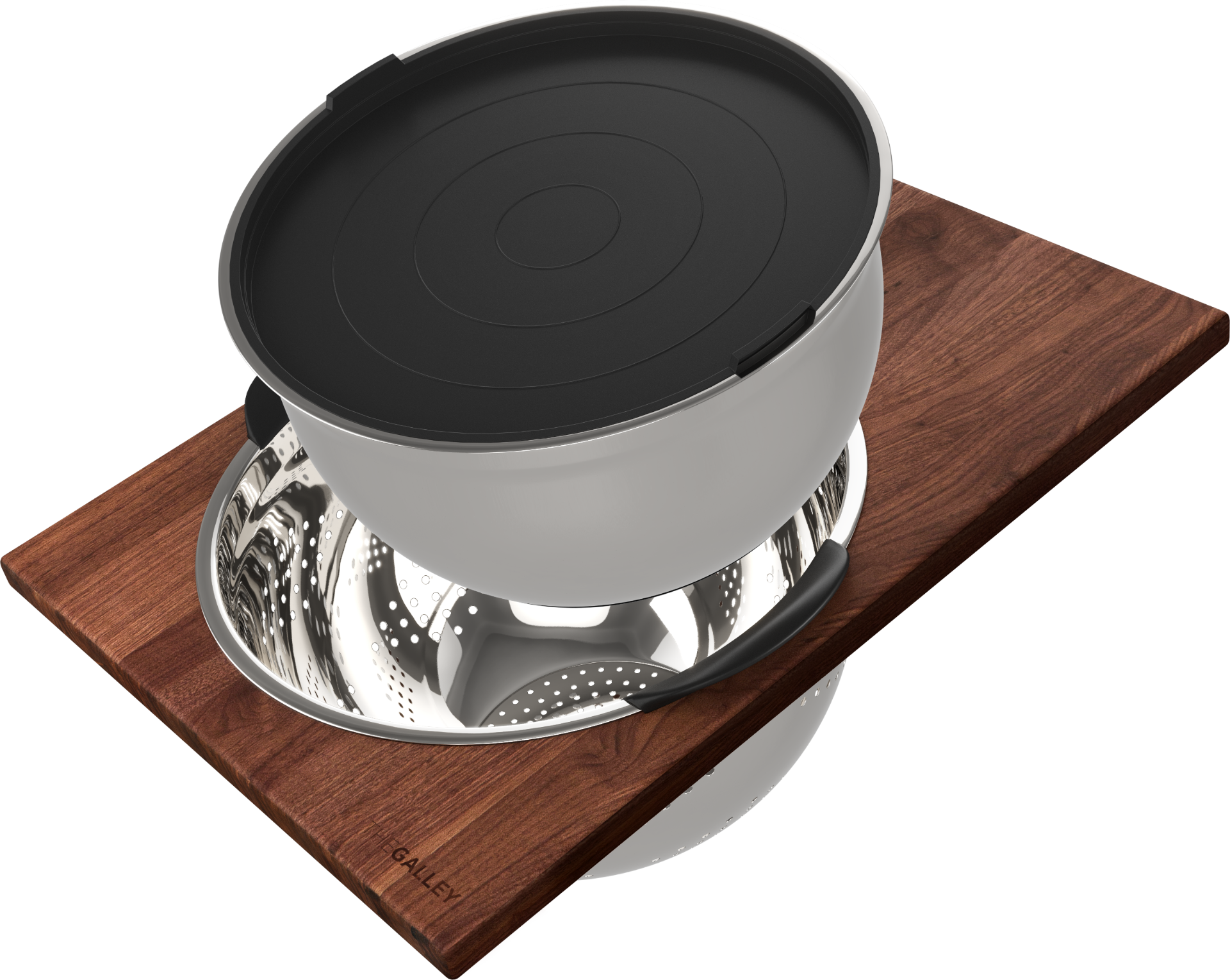 The Galley Mixing Bowl 11", Colander 11" and Lower Tier Platform Set by The Galley