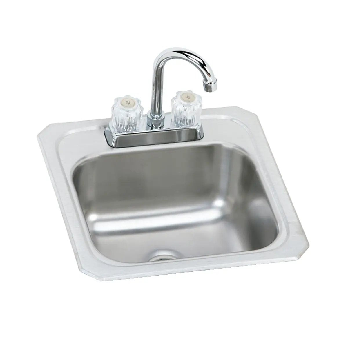 brushed satin drop-in bar sink