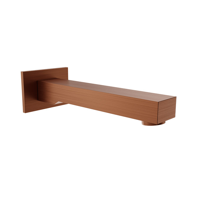 Baril Shower Components Square Modern Tub Spout without Diverter
