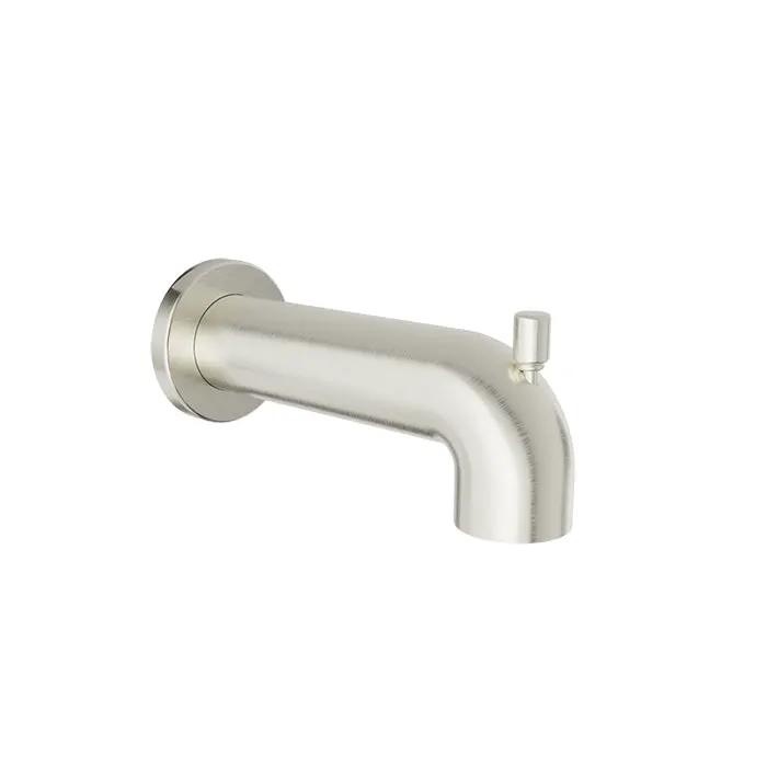Baril Shower Components 7 inch Round Tub Spout with Diverter by Baril