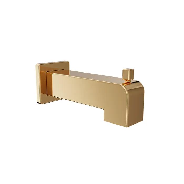 Baril Shower Components Square 7 inch Tub Spout with Diverter by Baril