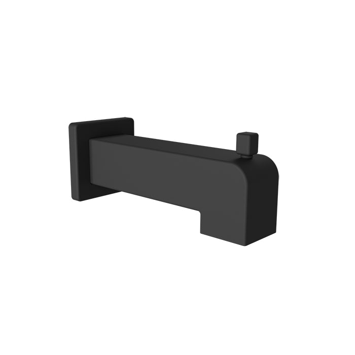 Baril Shower Components Square 7 inch Tub Spout with Diverter