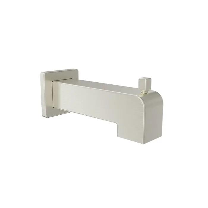 Baril Shower Components Square 7 inch Tub Spout with Diverter by Baril