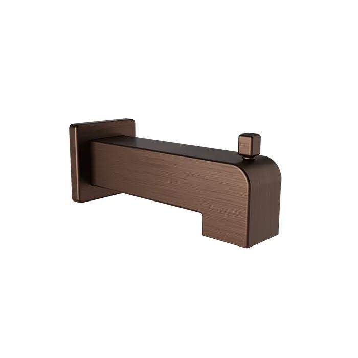 Baril Shower Components Square 7 inch Tub Spout with Diverter by Baril