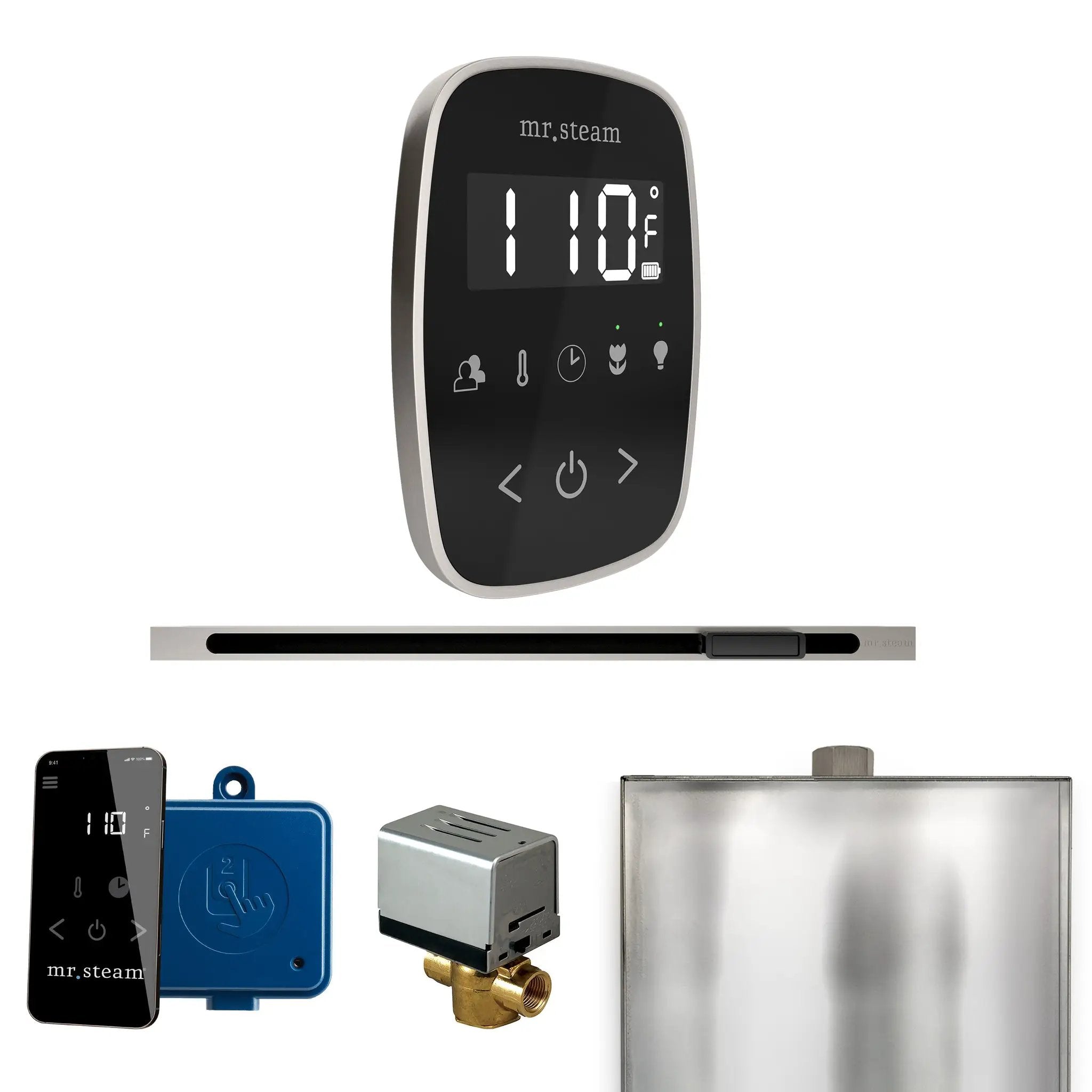 Mr Steam ButlerFlex Steam Shower Control Package with TempoFlex Control and Linear Steamhead by Mr Steam