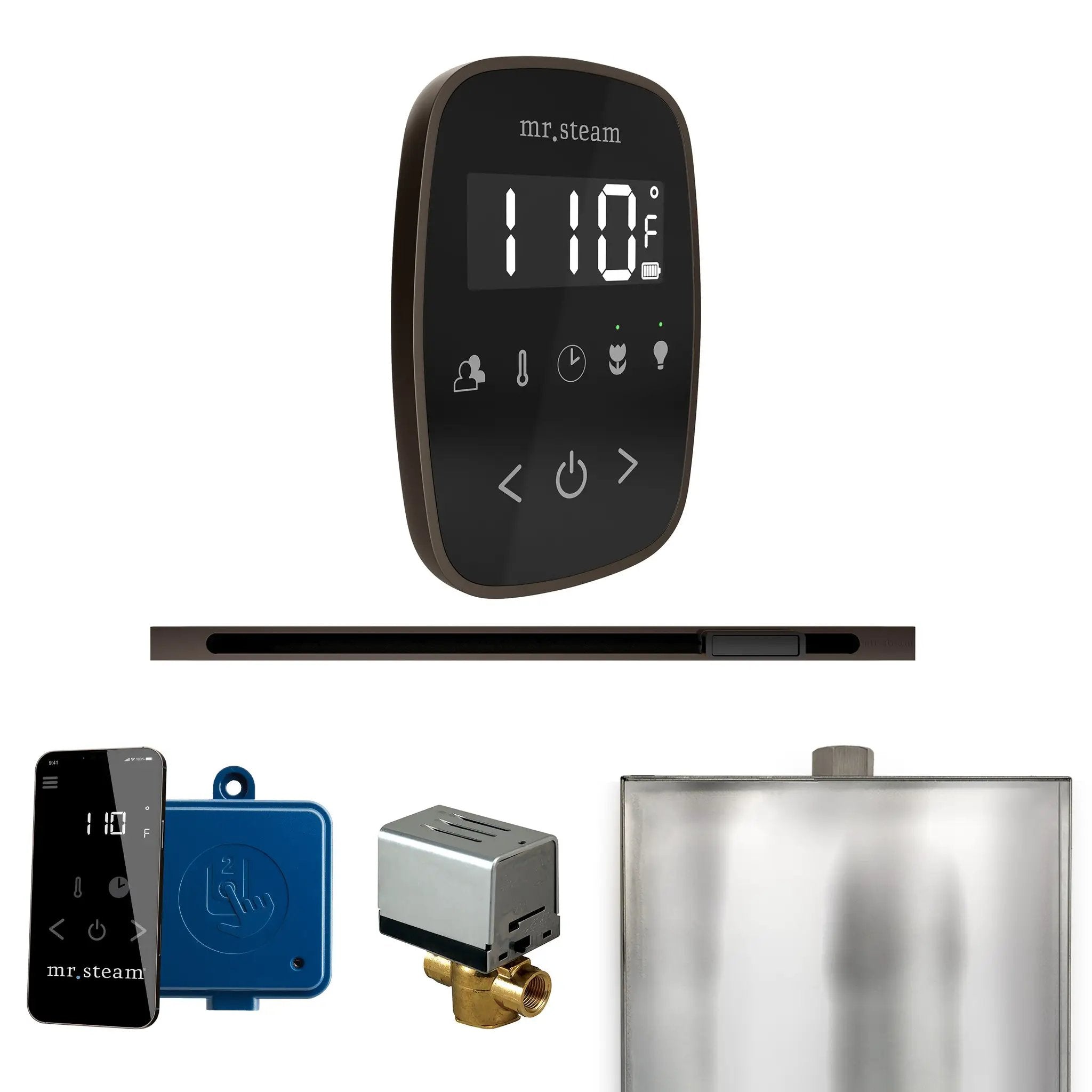 Mr Steam ButlerFlex Steam Shower Control Package with TempoFlex Control and Linear Steamhead by Mr Steam