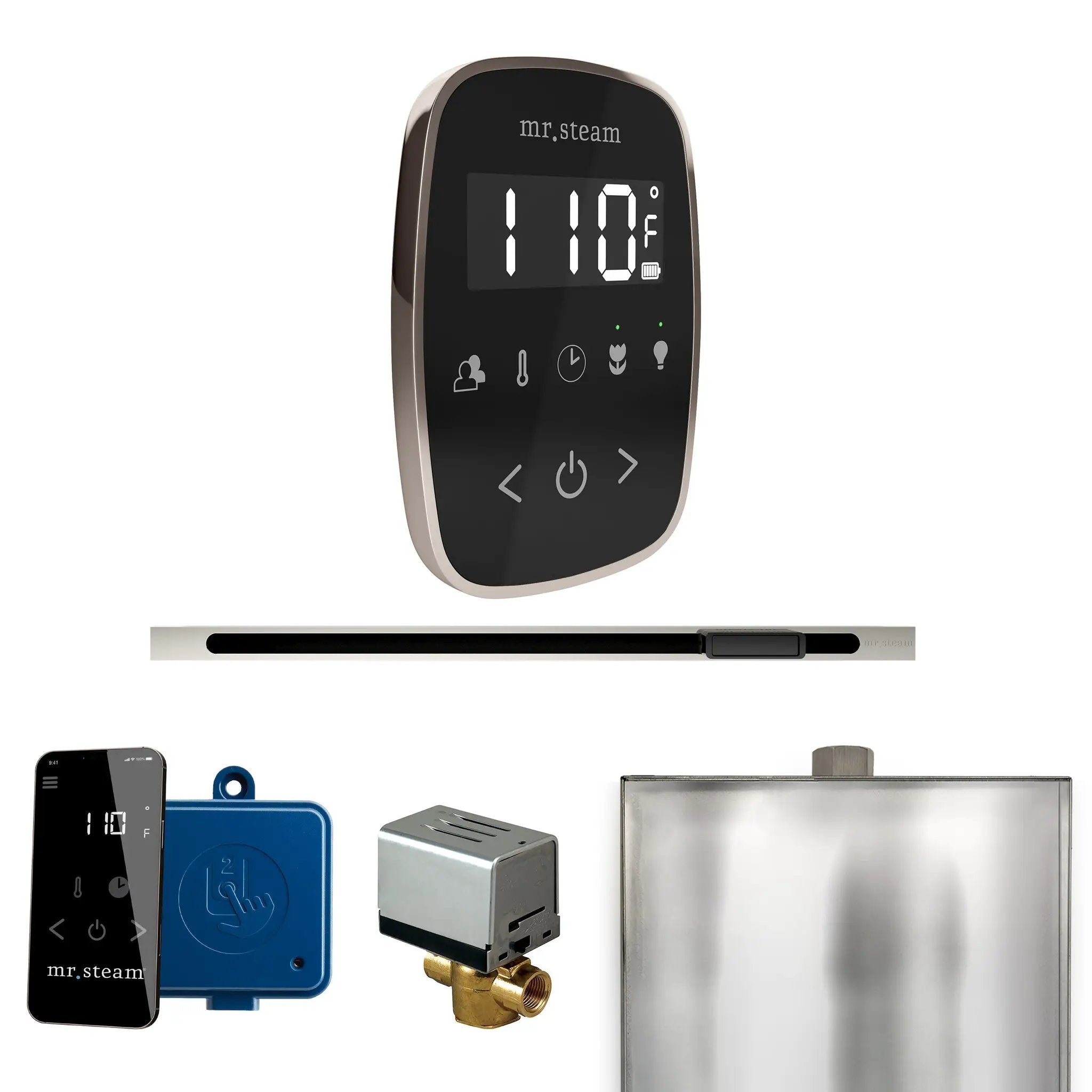 Mr Steam ButlerFlex Steam Shower Control Package with TempoFlex Control and Linear Steamhead by Mr Steam