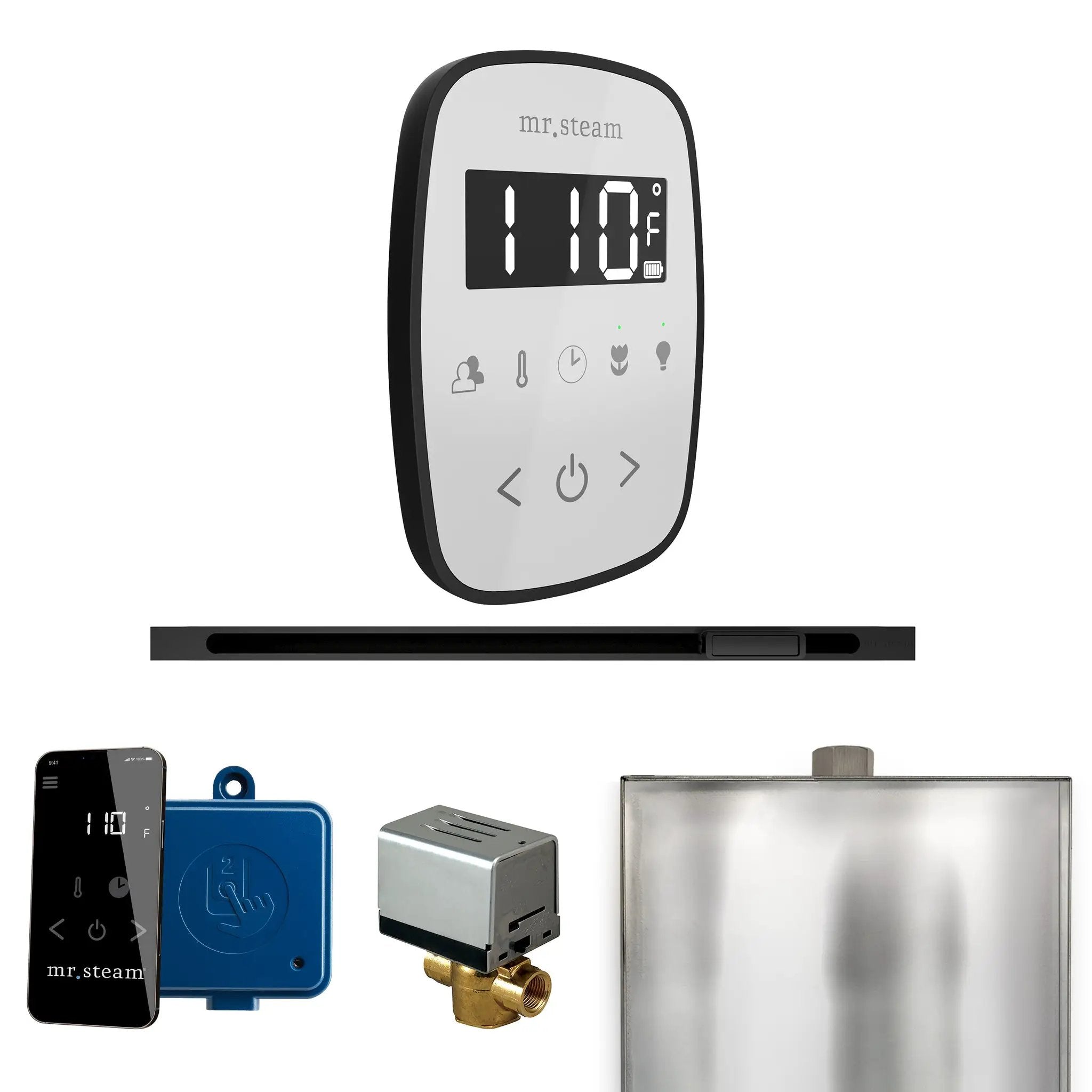 Mr Steam ButlerFlex Steam Shower Control Package with TempoFlex Control and Linear Steamhead by Mr Steam