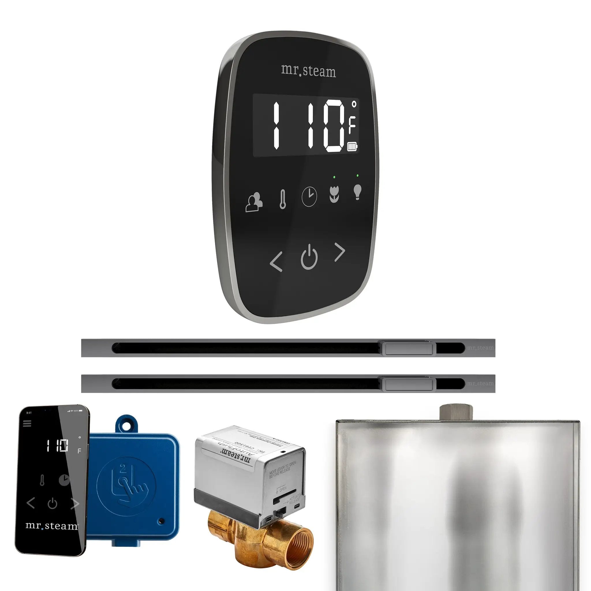 Mr Steam ButlerFlex Max Steam Shower Control Package with TempoFlex Control and Linear Steamhead by Mr Steam