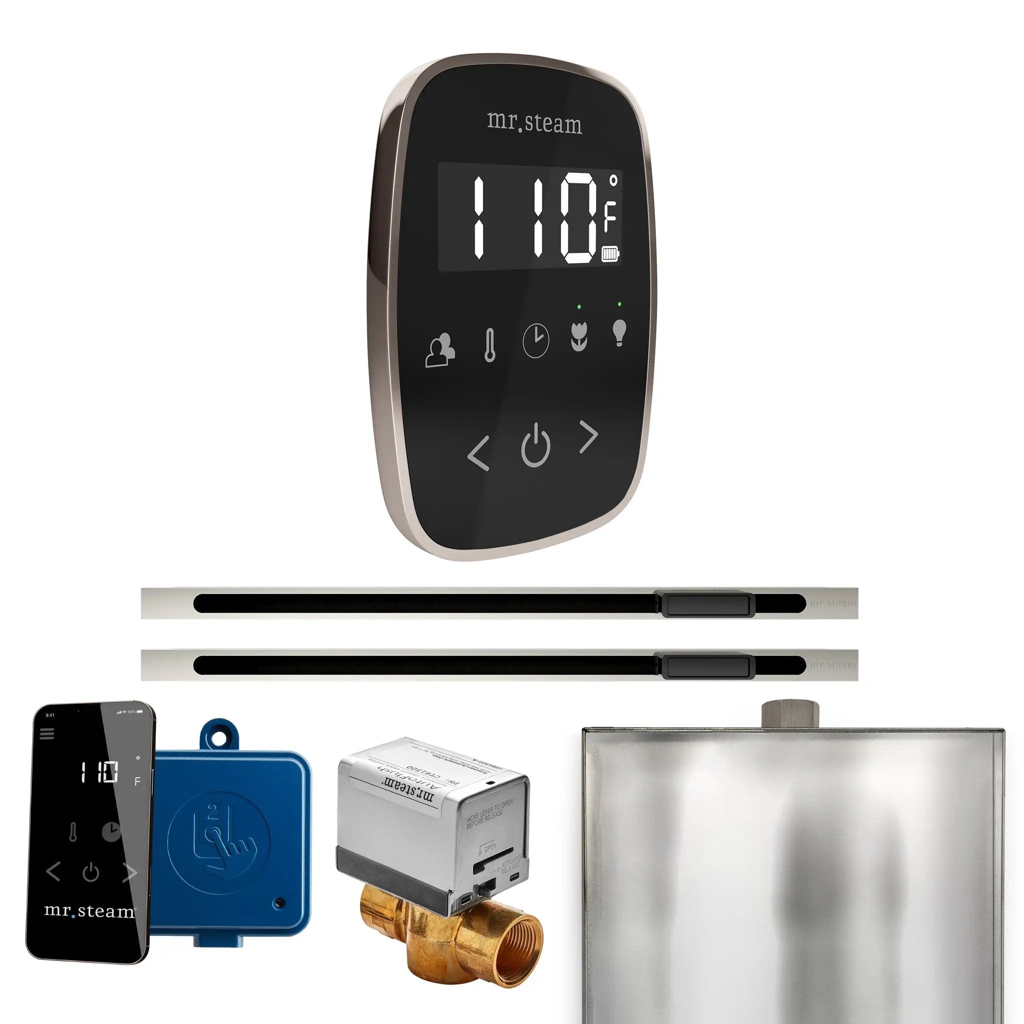 Mr Steam ButlerFlex Max Steam Shower Control Package with TempoFlex Control and Linear Steamhead by Mr Steam