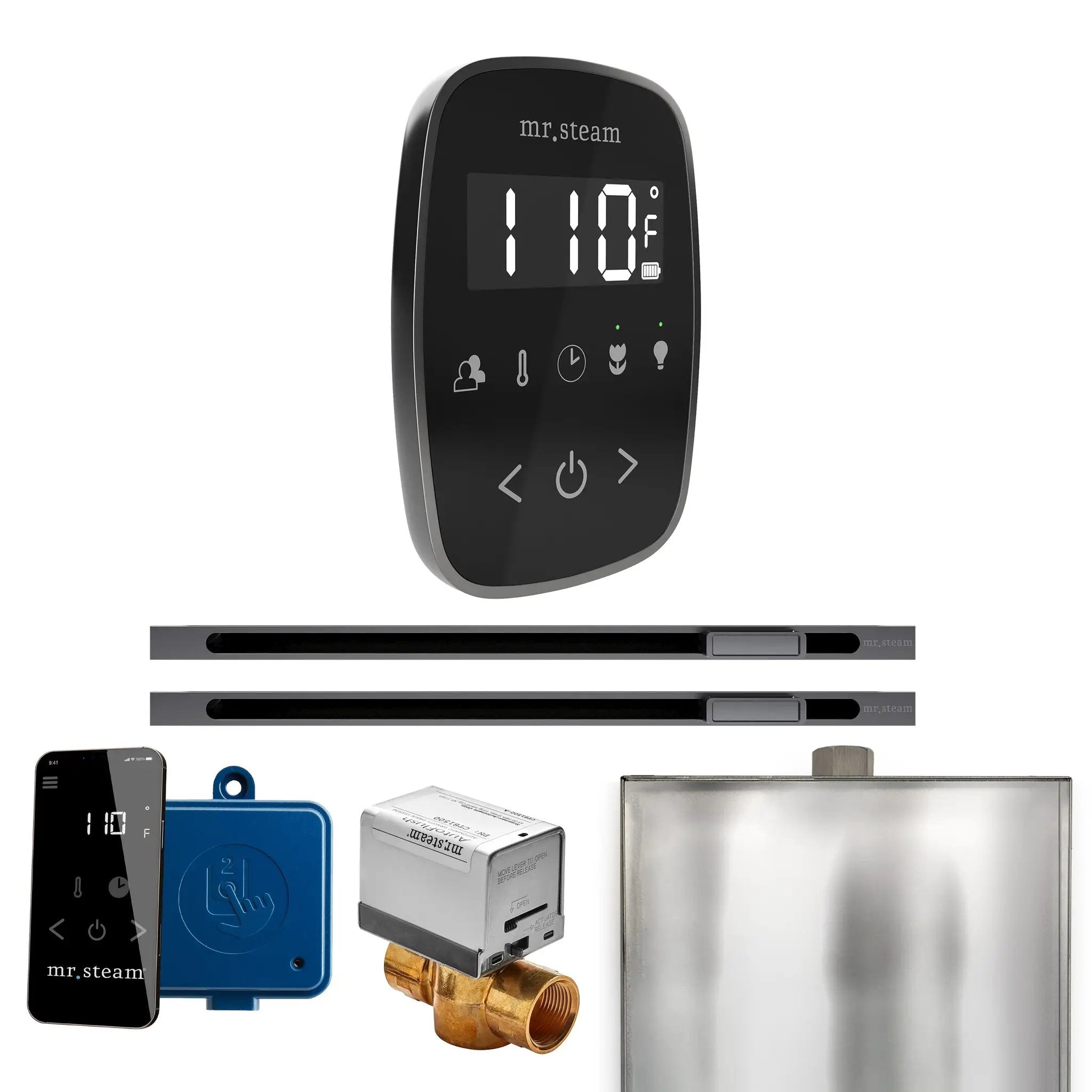 Mr Steam ButlerFlex Max Steam Shower Control Package with TempoFlex Control and Linear Steamhead by Mr Steam