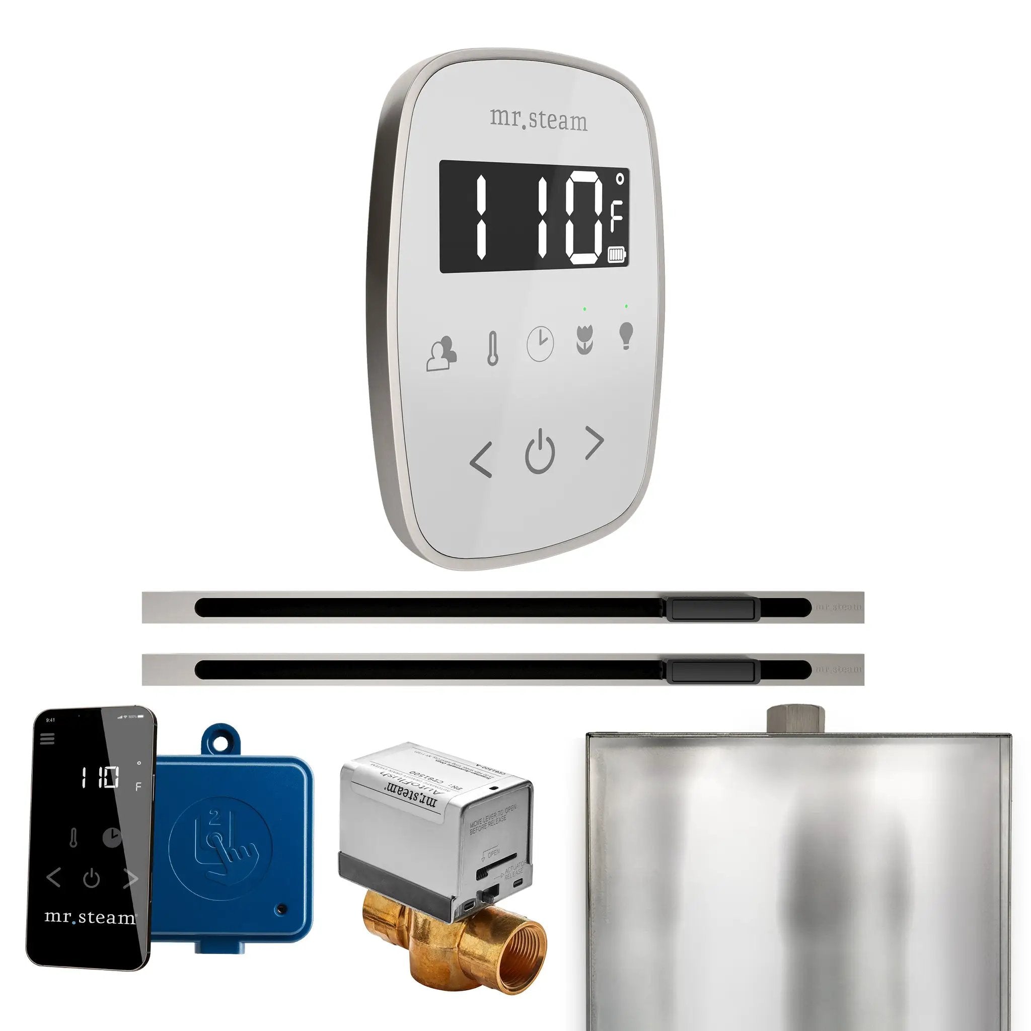 Mr Steam ButlerFlex Max Steam Shower Control Package with TempoFlex Control and Linear Steamhead by Mr Steam