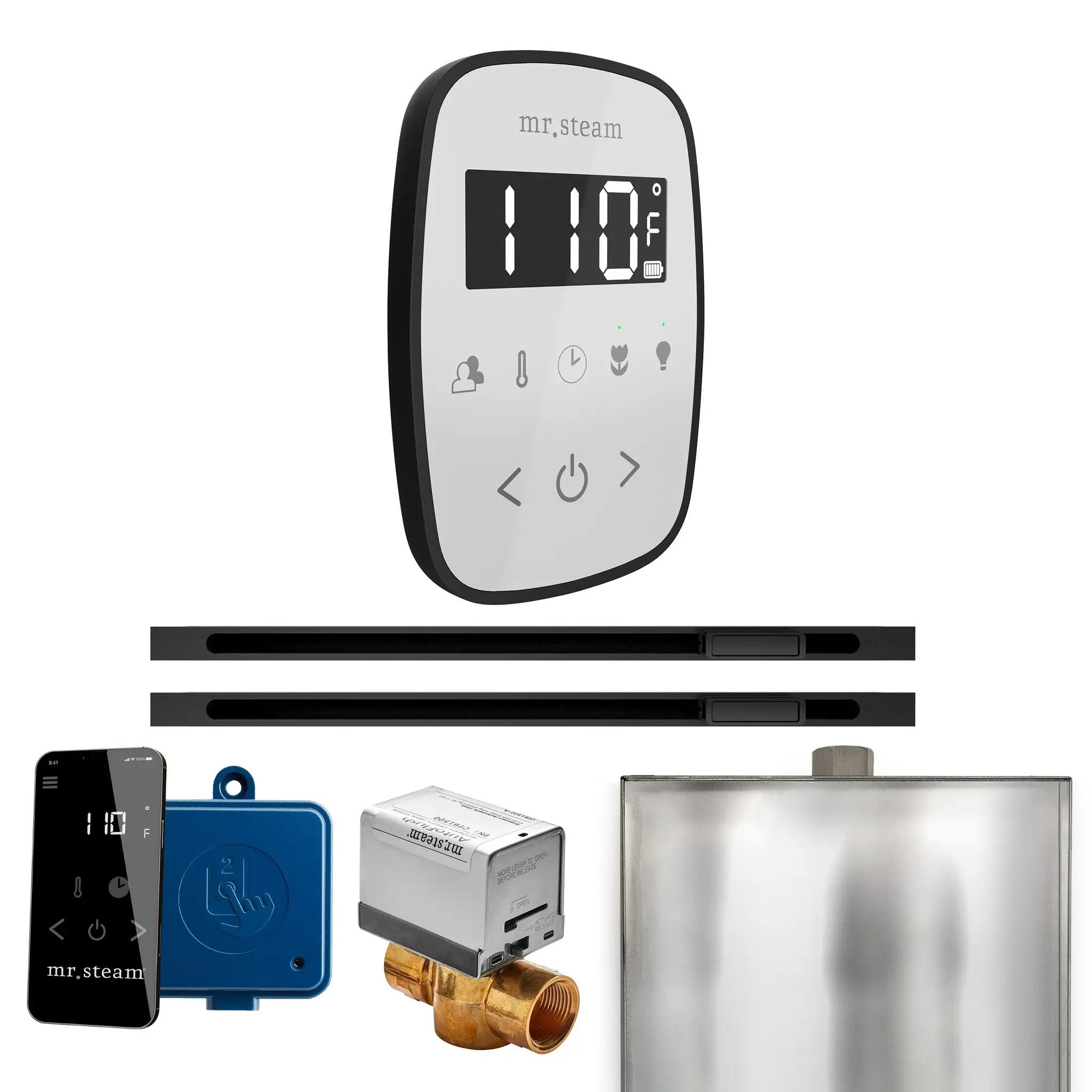 Mr Steam ButlerFlex Max Steam Shower Control Package with TempoFlex Control and Linear Steamhead by Mr Steam
