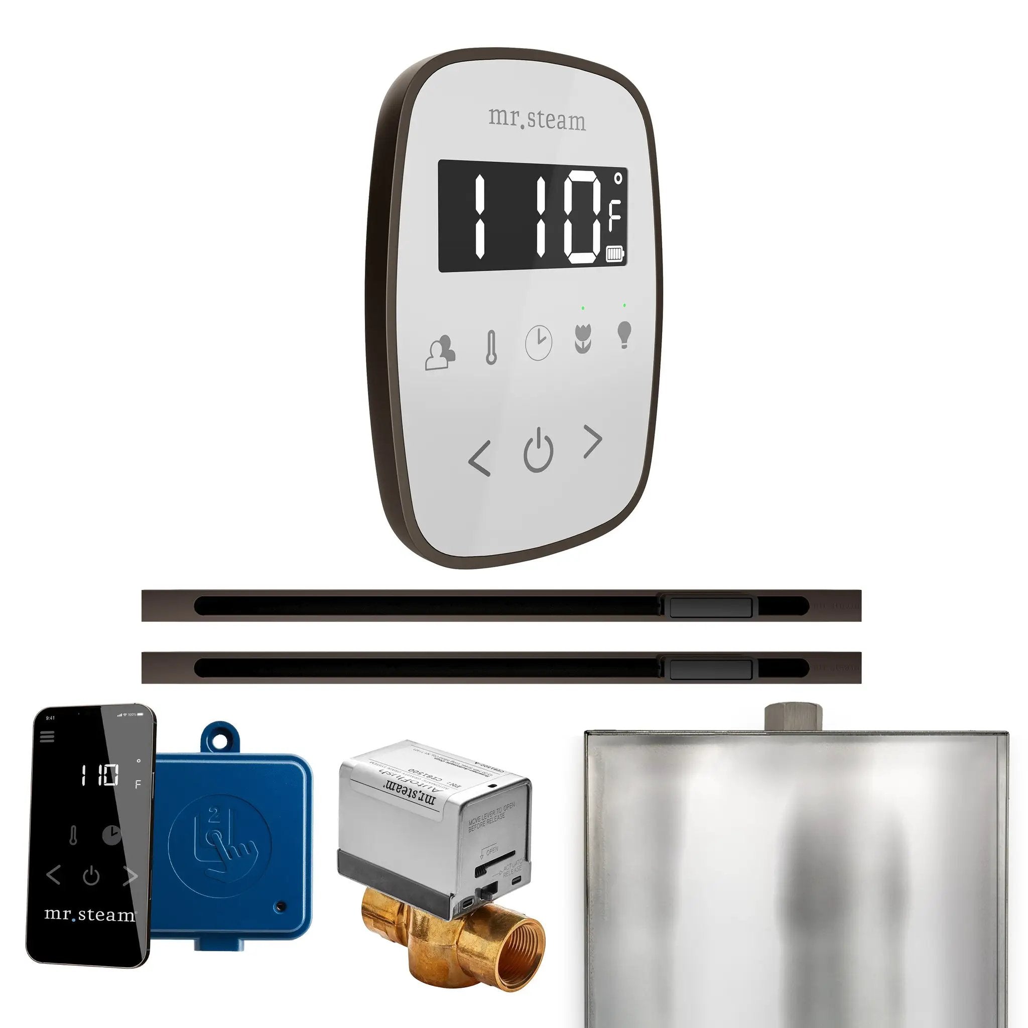 Mr Steam ButlerFlex Max Steam Shower Control Package with TempoFlex Control and Linear Steamhead by Mr Steam