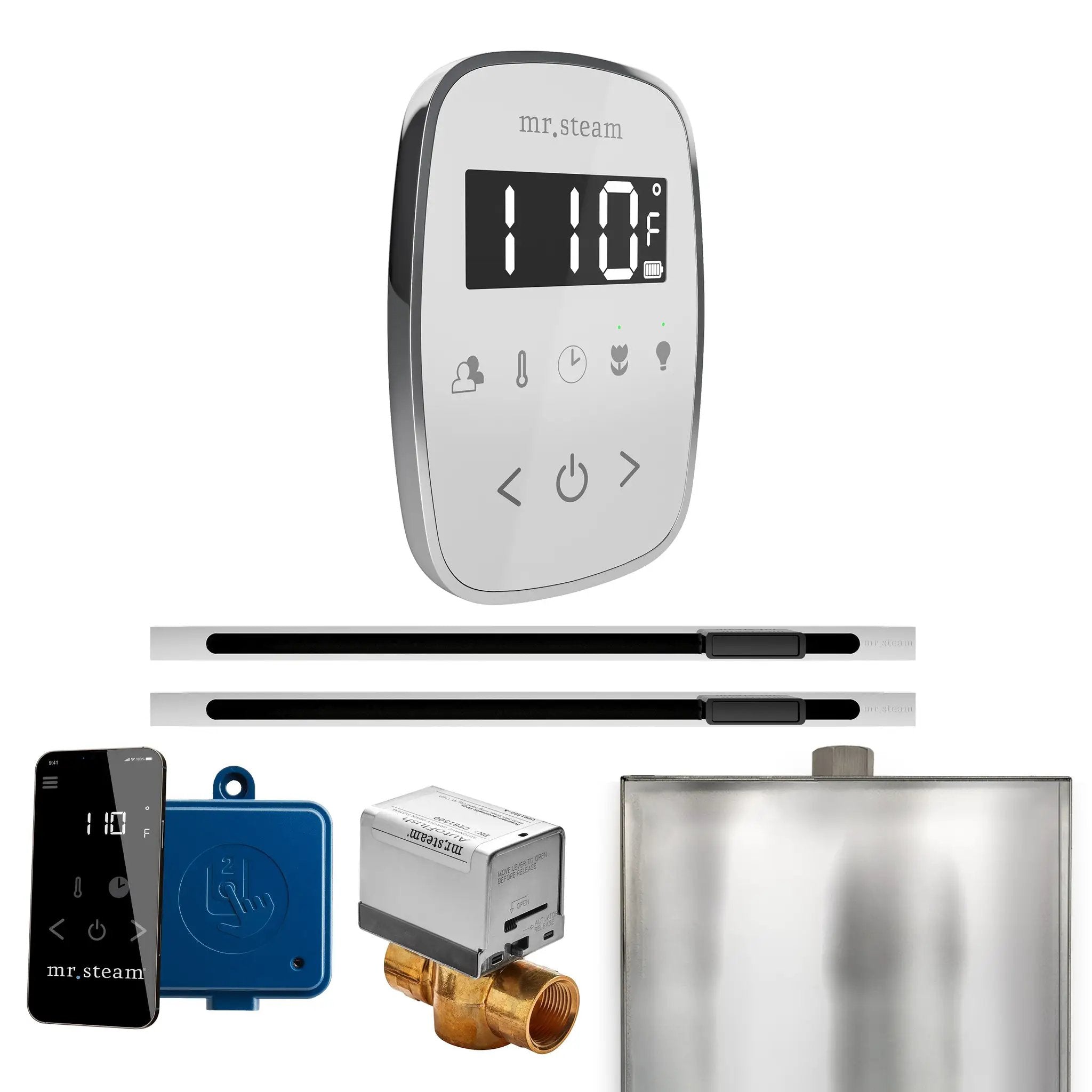 Mr Steam ButlerFlex Max Steam Shower Control Package with TempoFlex Control and Linear Steamhead by Mr Steam