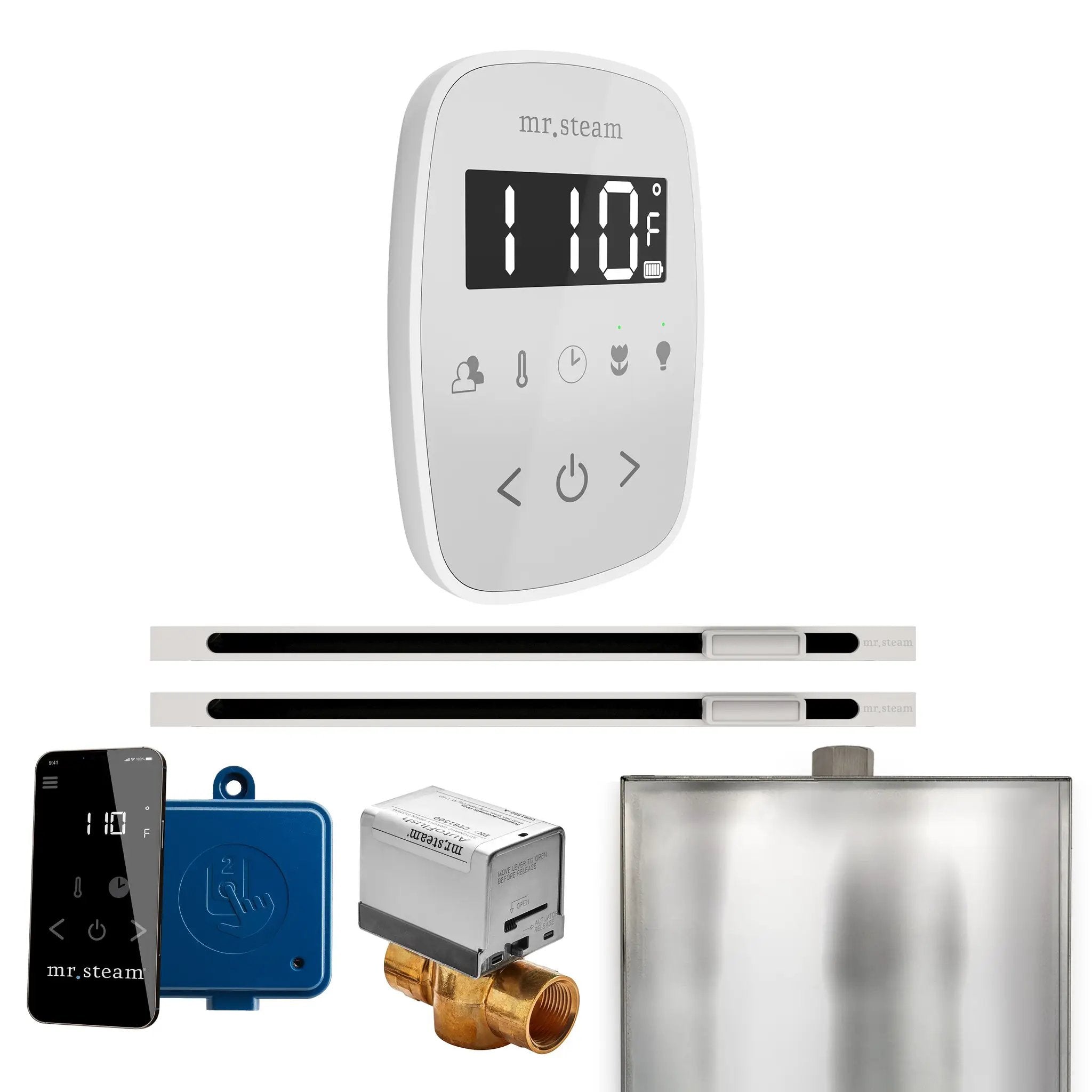 Mr Steam ButlerFlex Max Steam Shower Control Package with TempoFlex Control and Linear Steamhead by Mr Steam