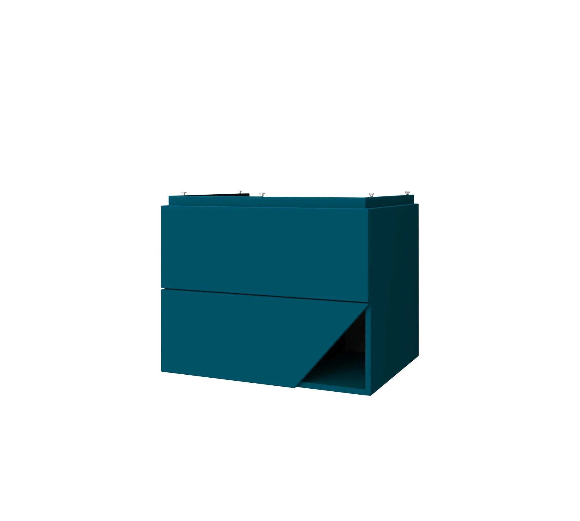 petrol blue vanity