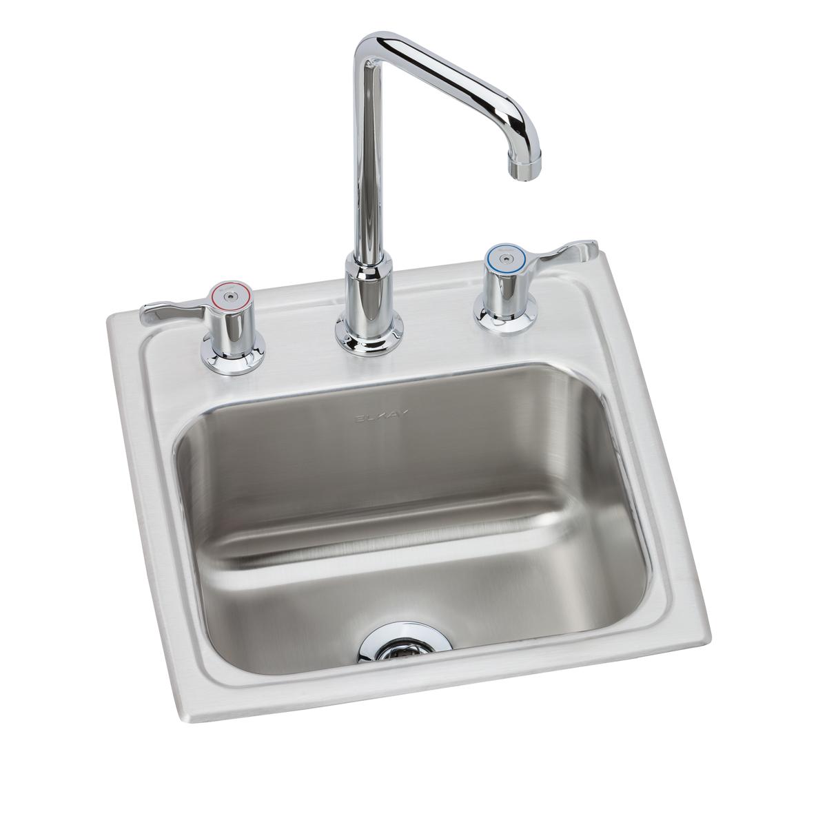 lustrous satin drop-in bar sink