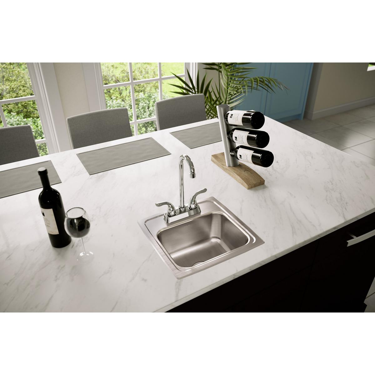 lustertone drop-in bar sink