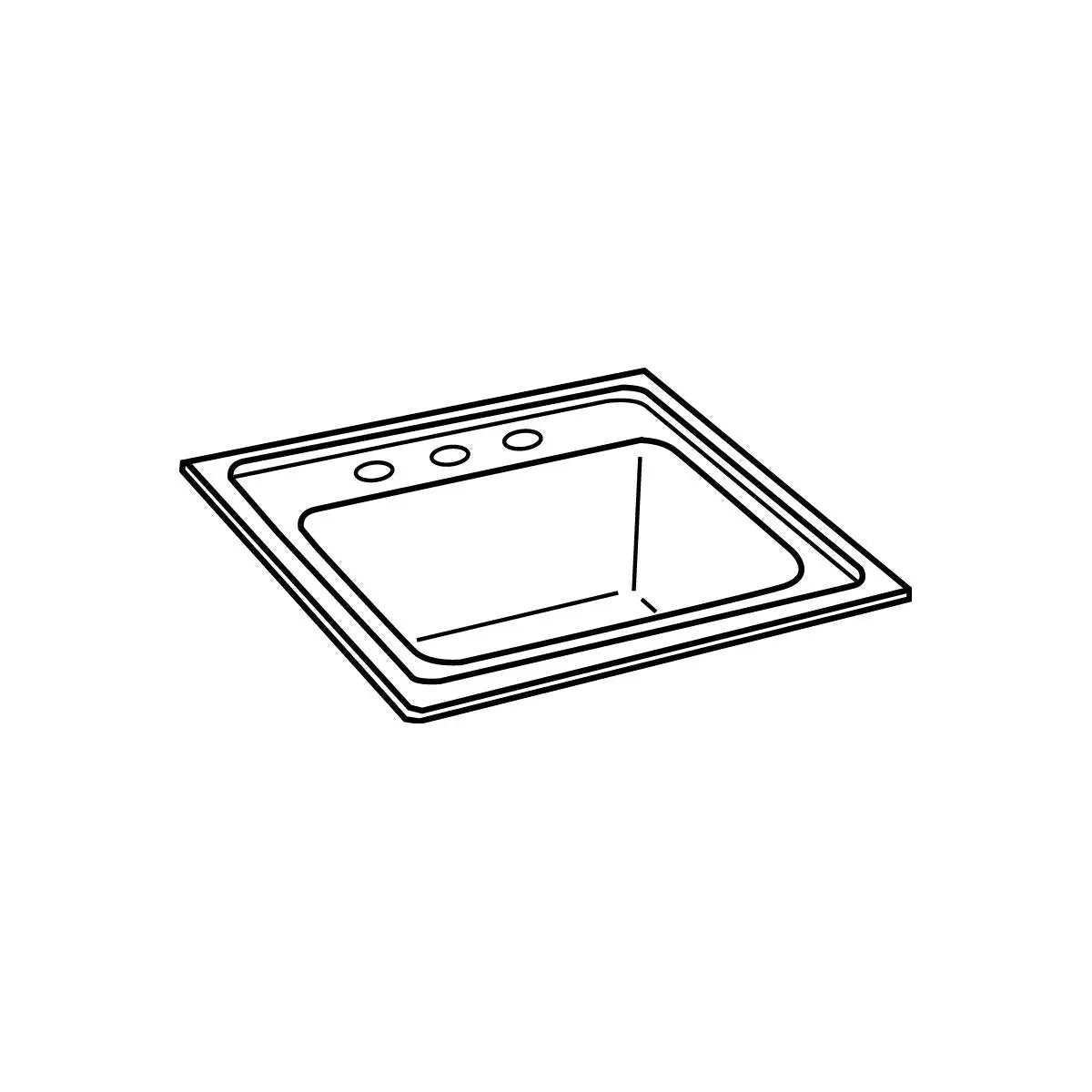 lustertone drop-in bar sink
