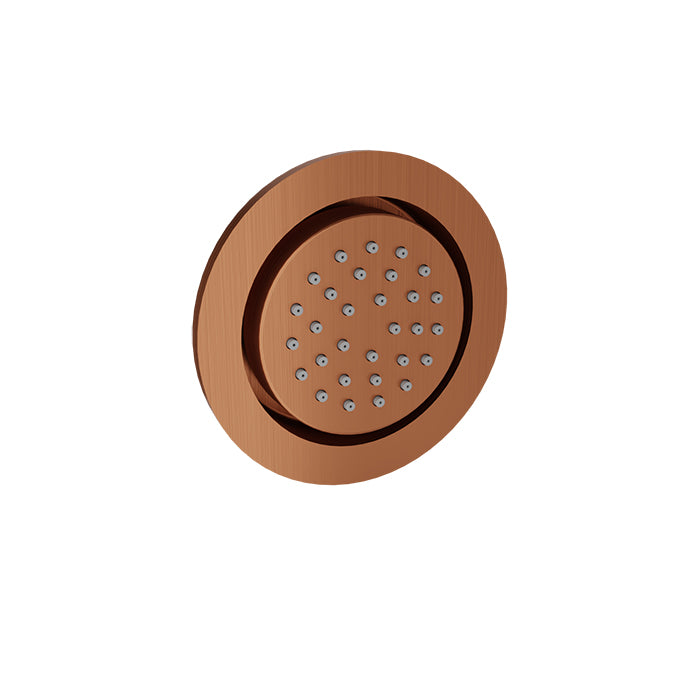 Baril Shower Components Round Built-In Lateral Body Jet by Baril