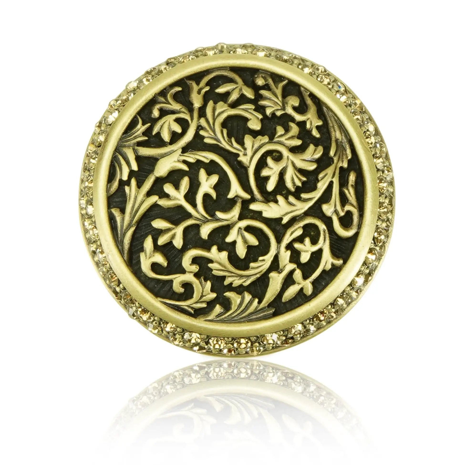 burnish brass knob