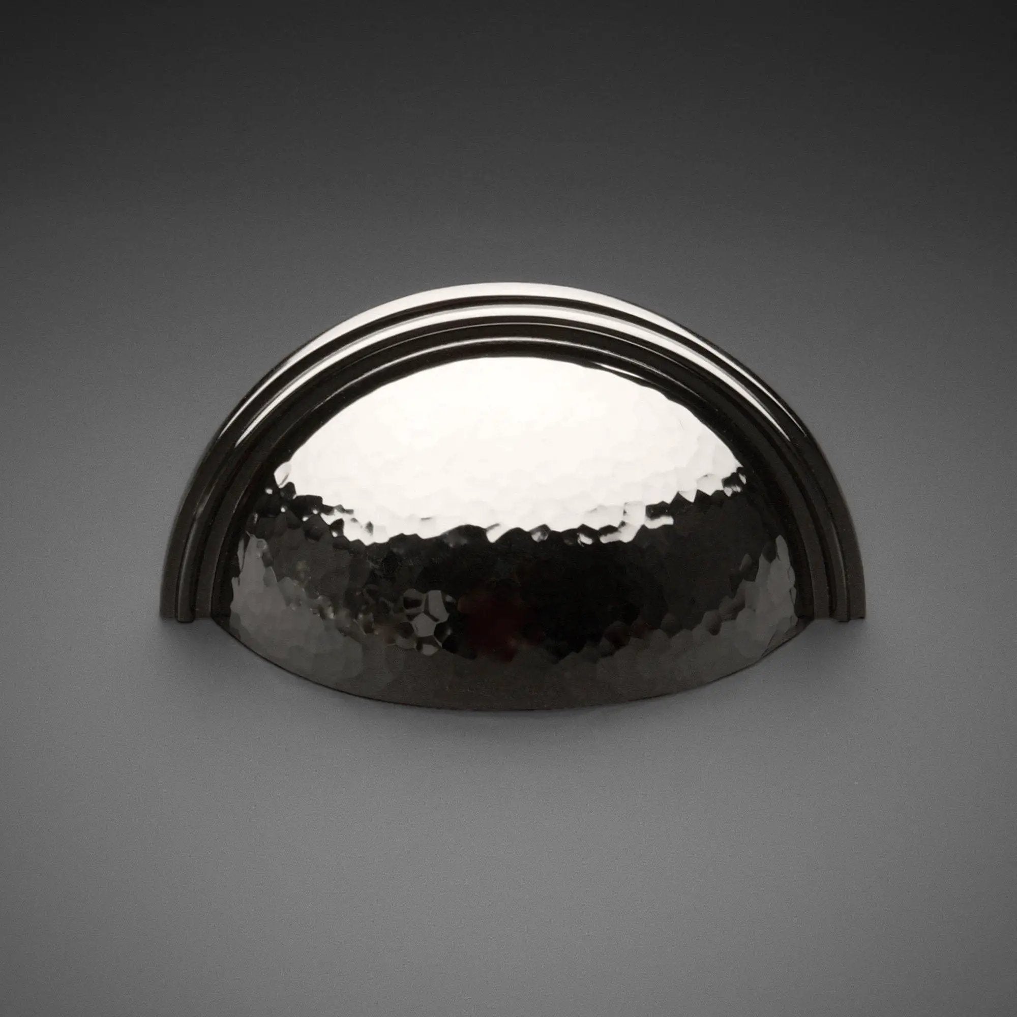 polished nickel bin pull
