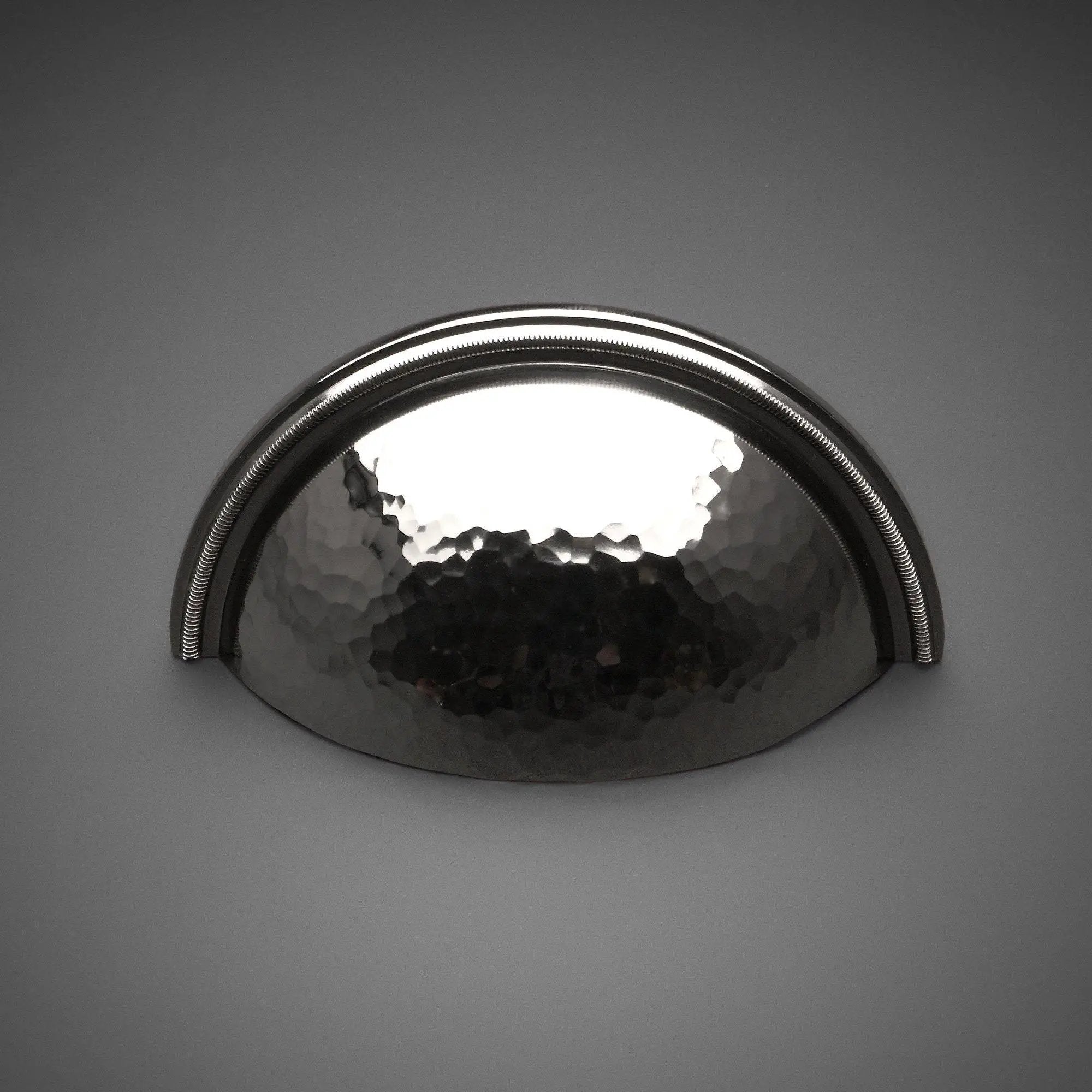 polished nickel bin pull
