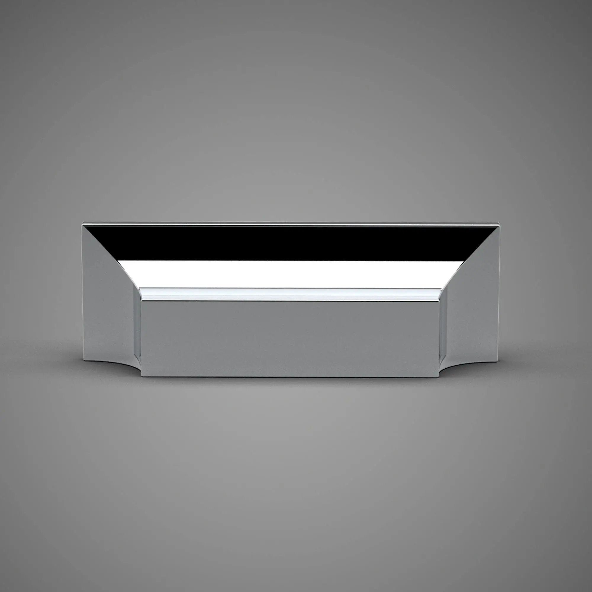 polished chrome bin pull
