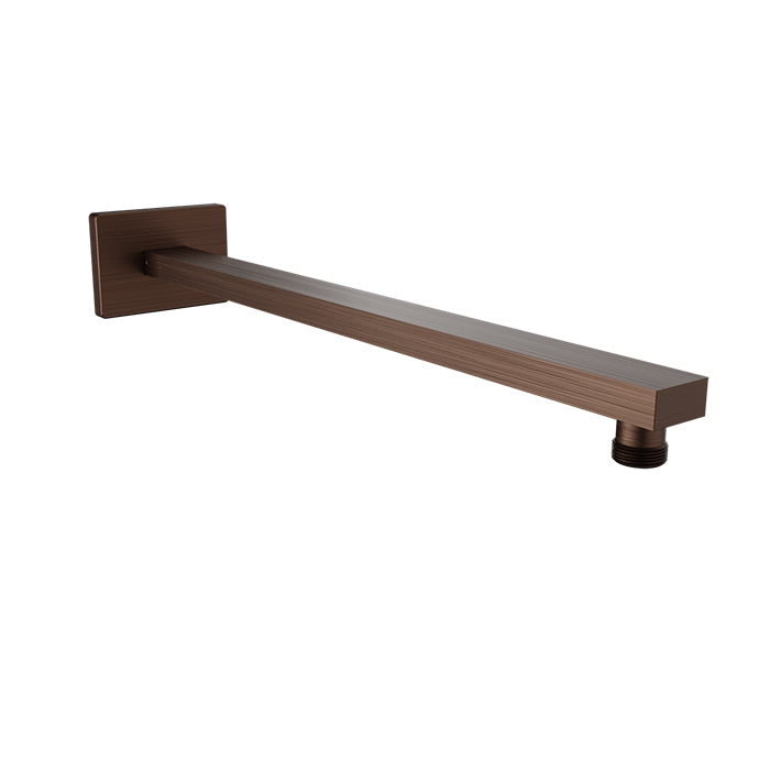 Baril Shower Components 16 inch Square Shower Arm with Flange by Baril