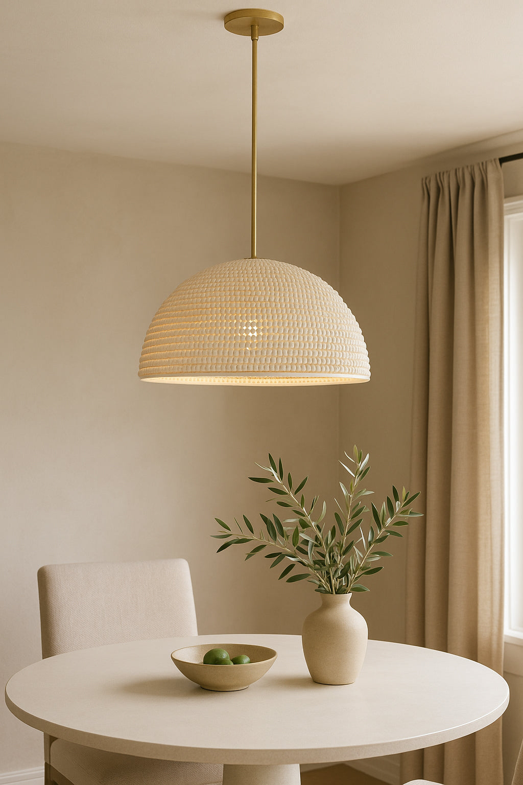 vintage white pendant light