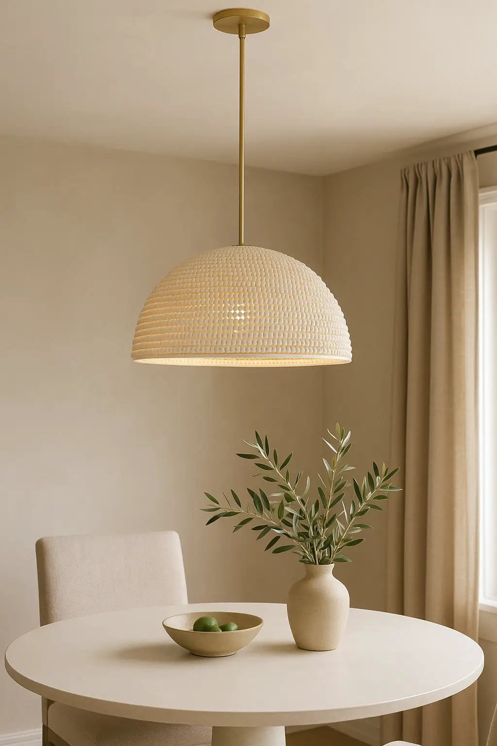 vintage white pendant light