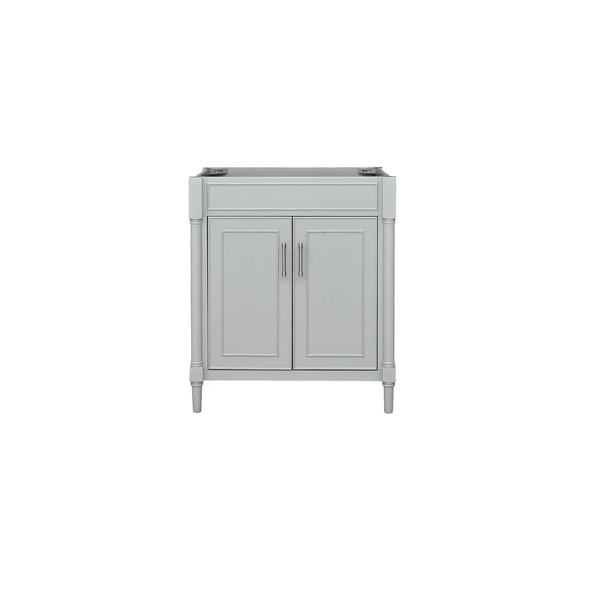 light gray vanity base