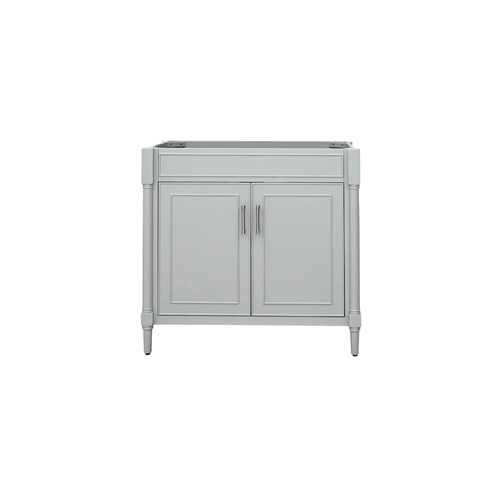 light gray vanity base