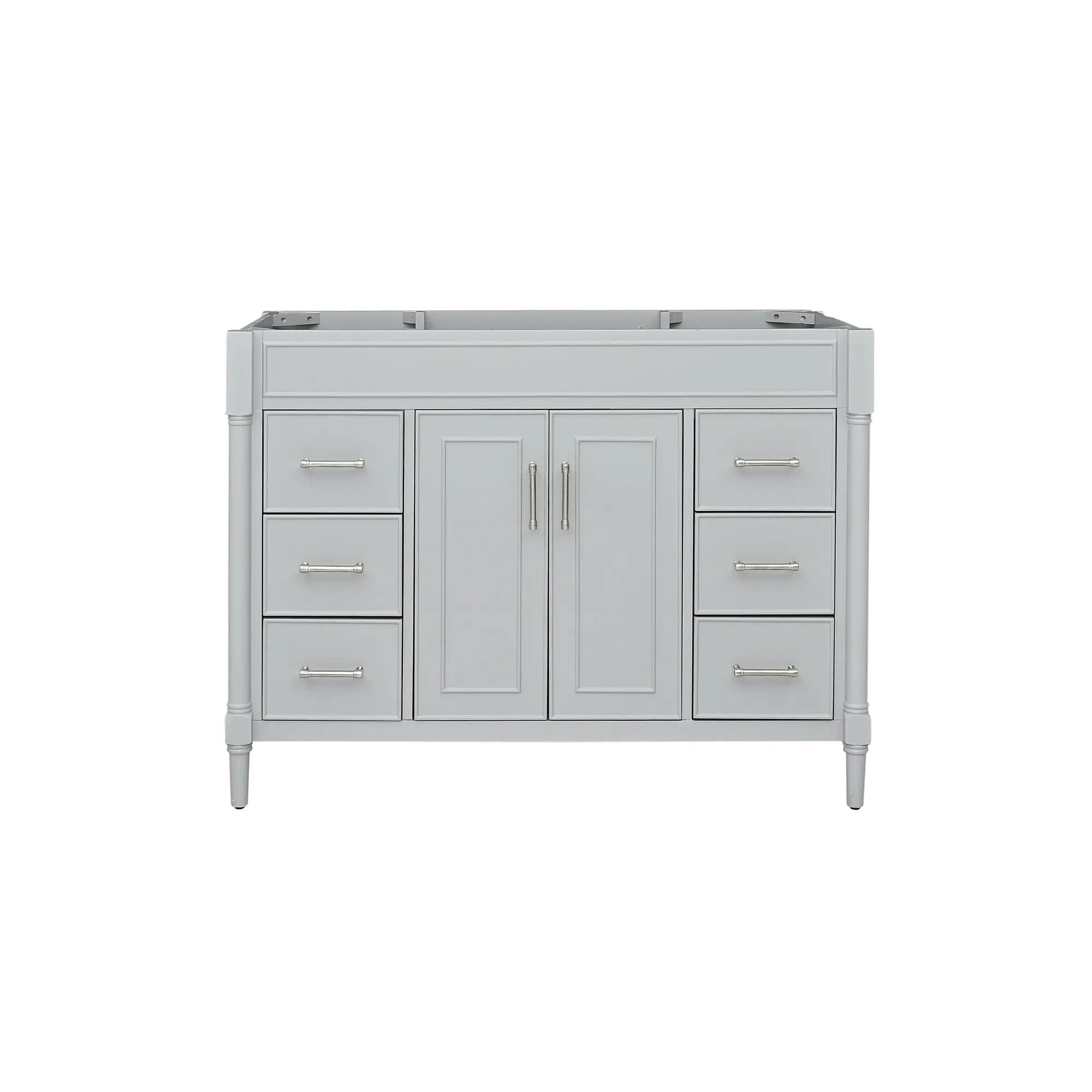 light gray vanity base