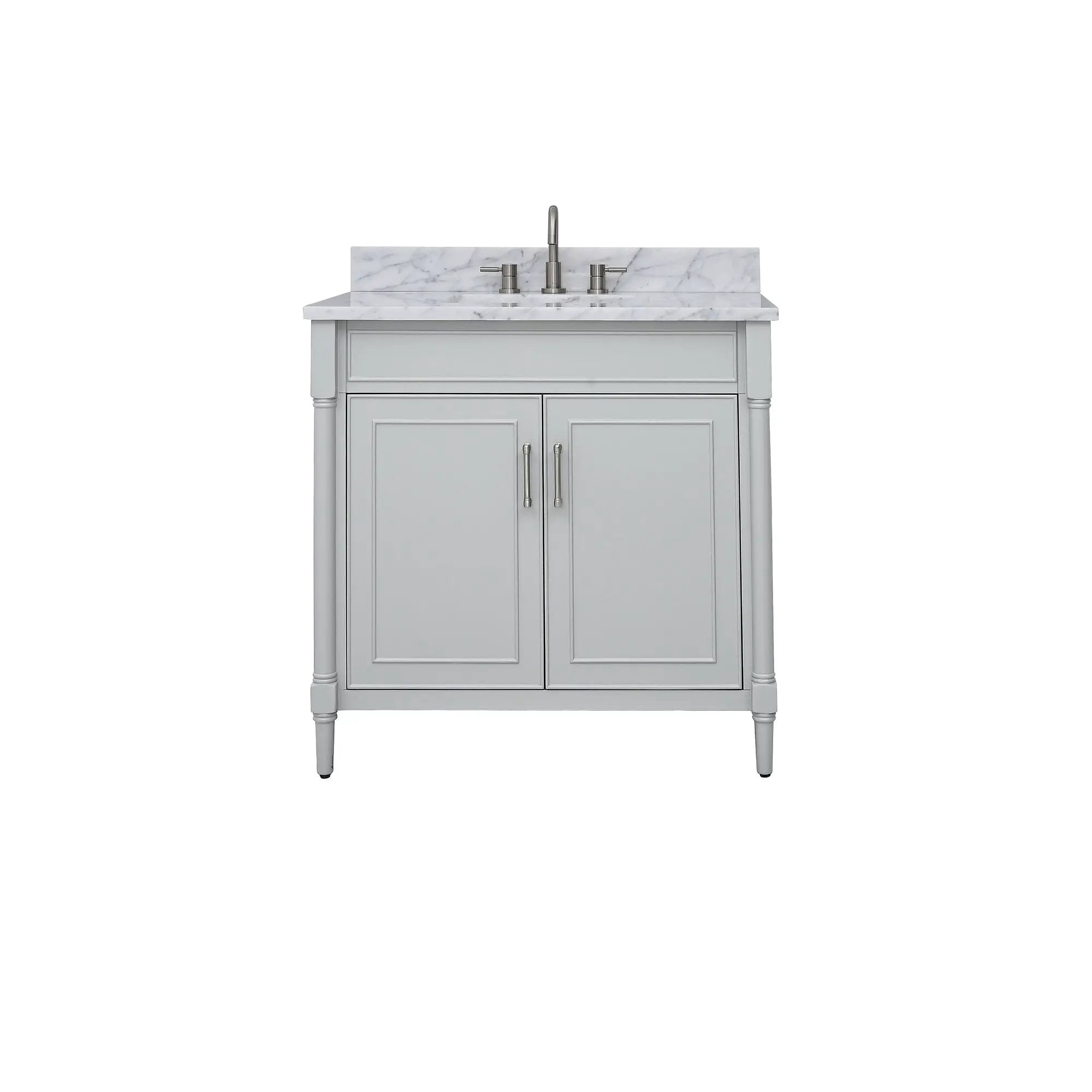 light gray vanity set