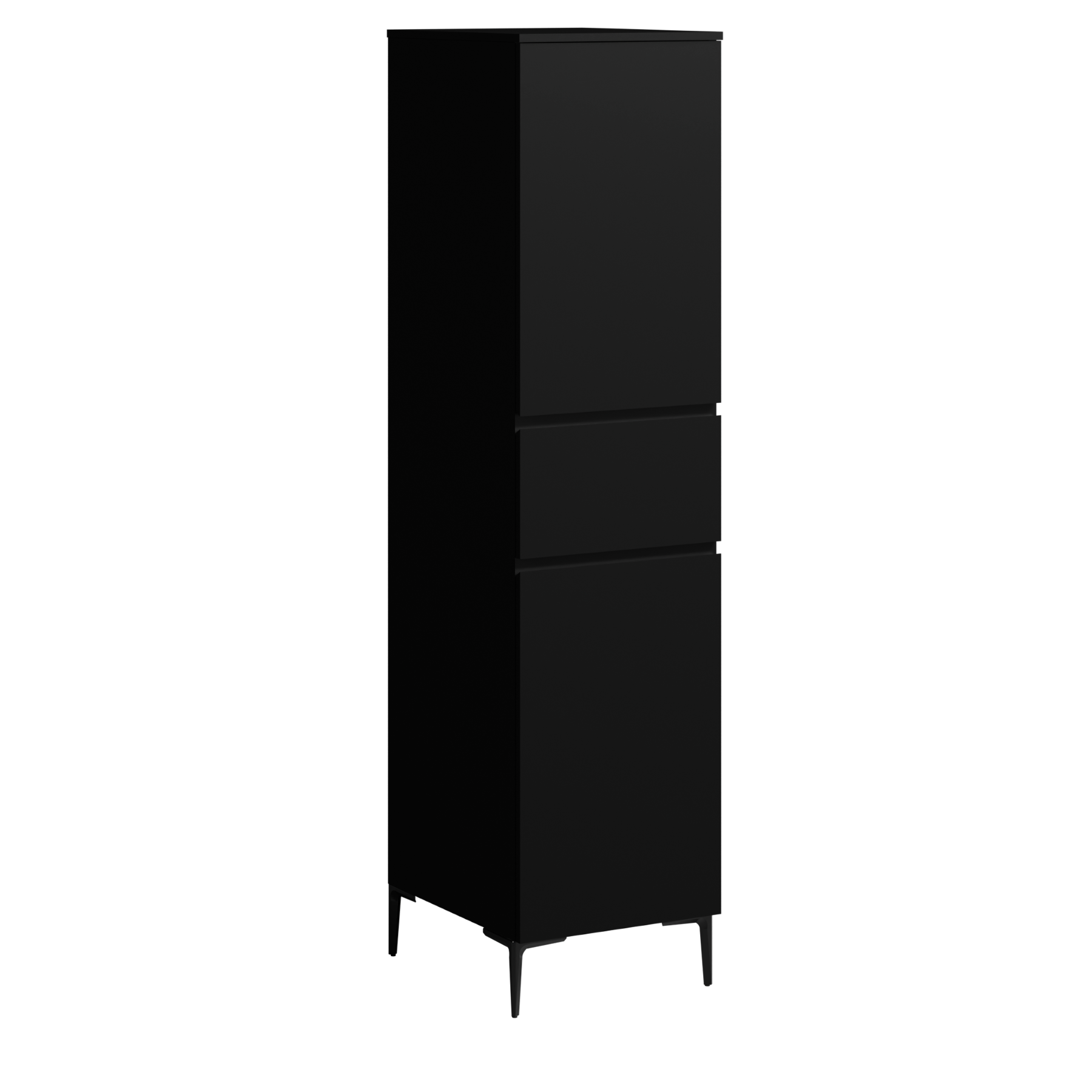 black satin paint linen closet