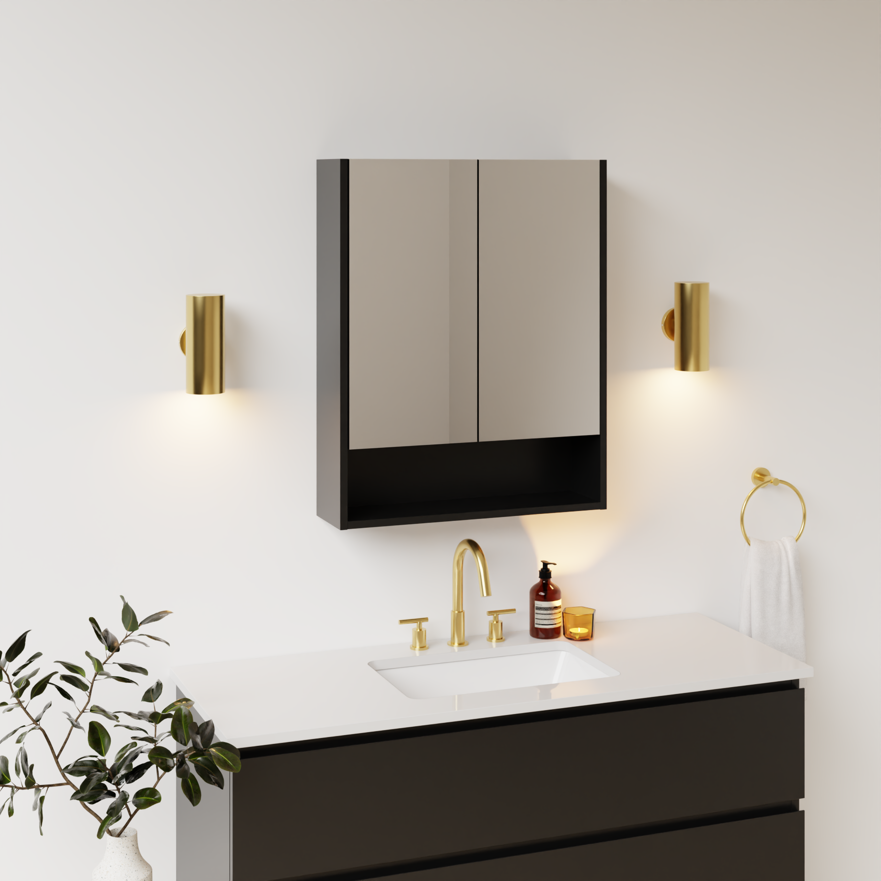 duck egg blue satin paint medicine cabinet