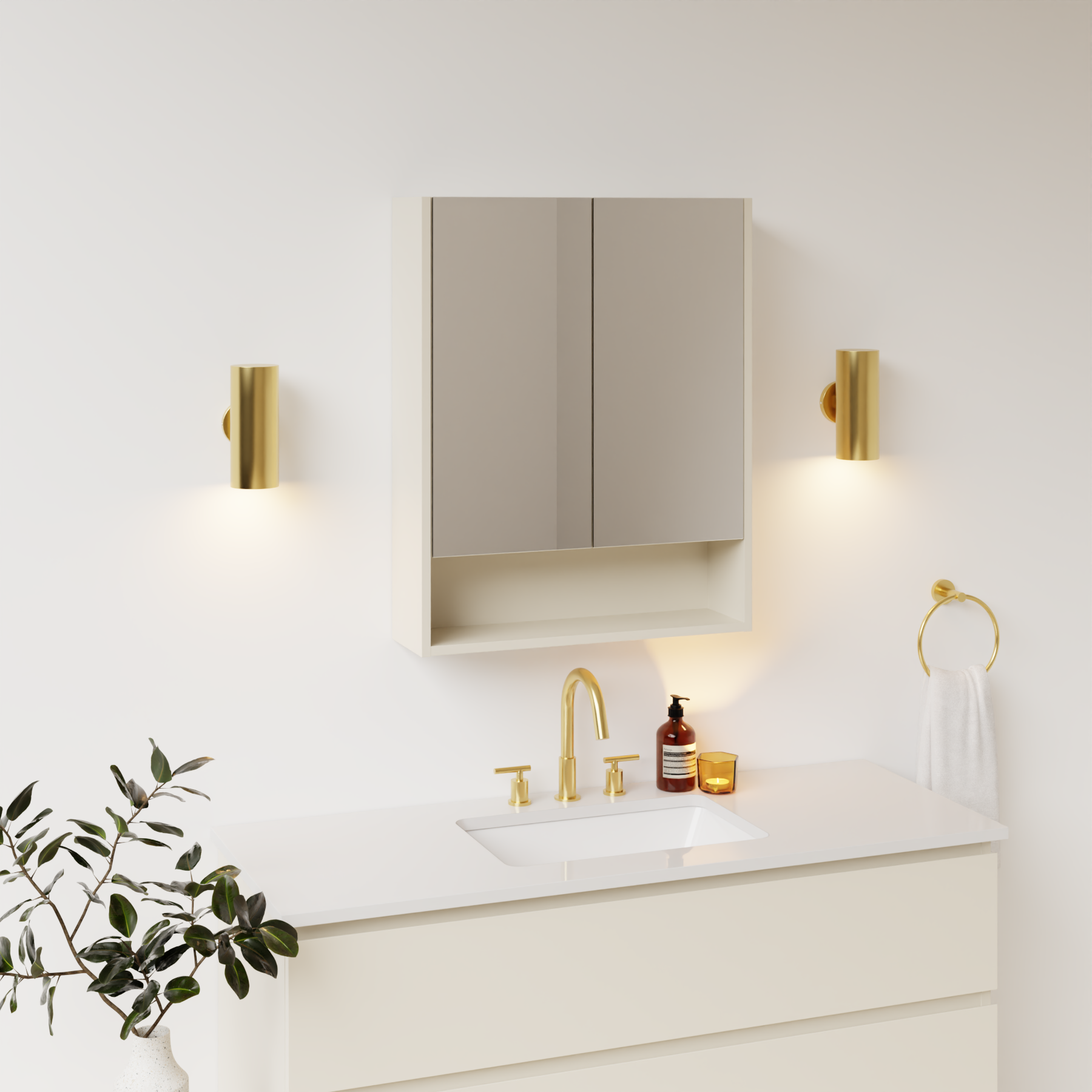 light grey satin paint medicine cabinet