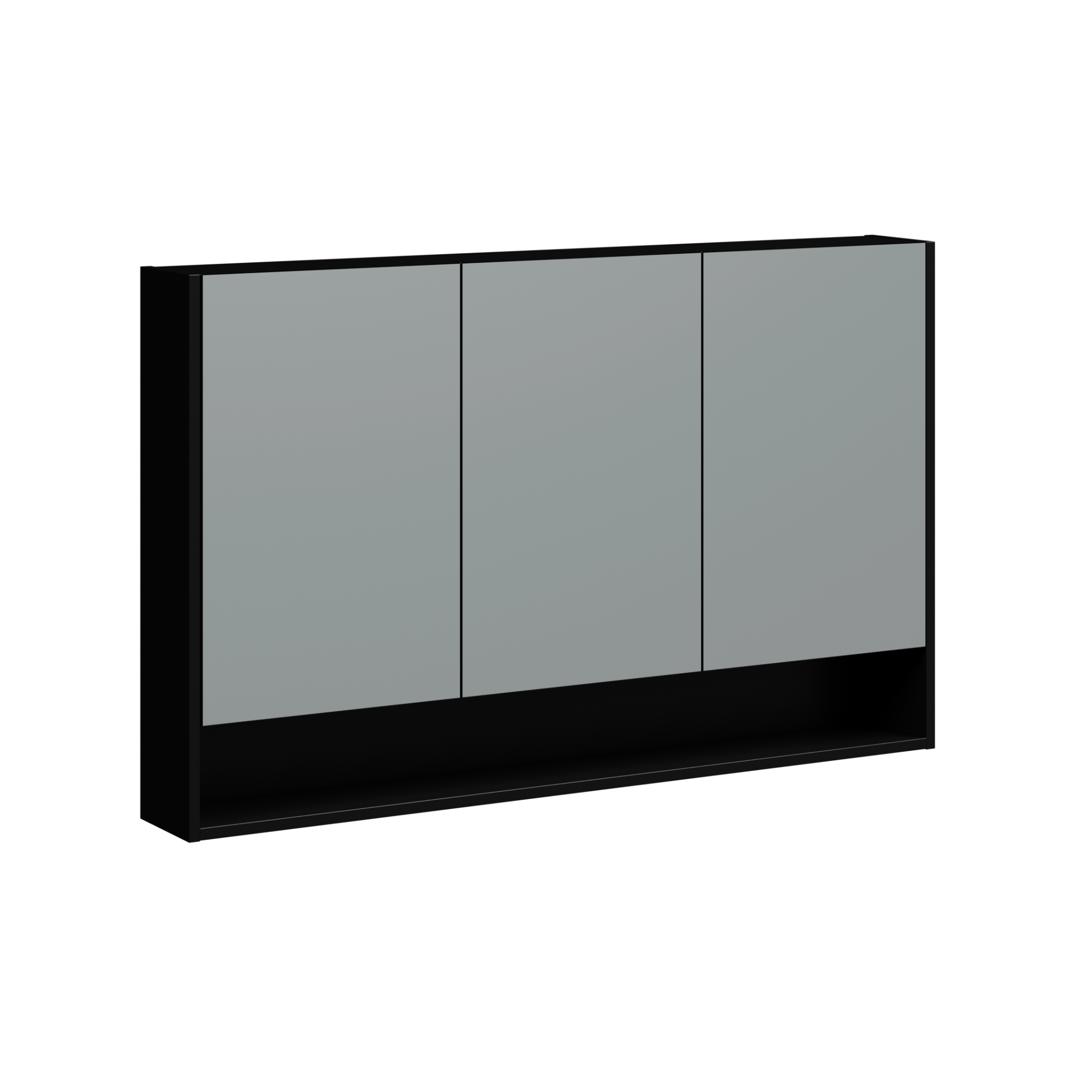 black satin paint medicine cabinet