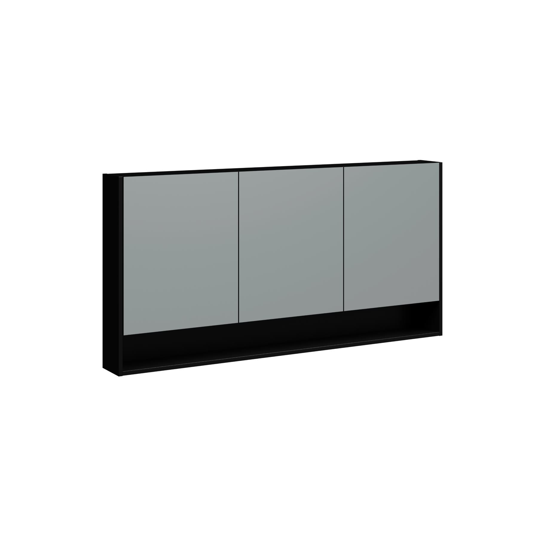 black satin paint medicine cabinet