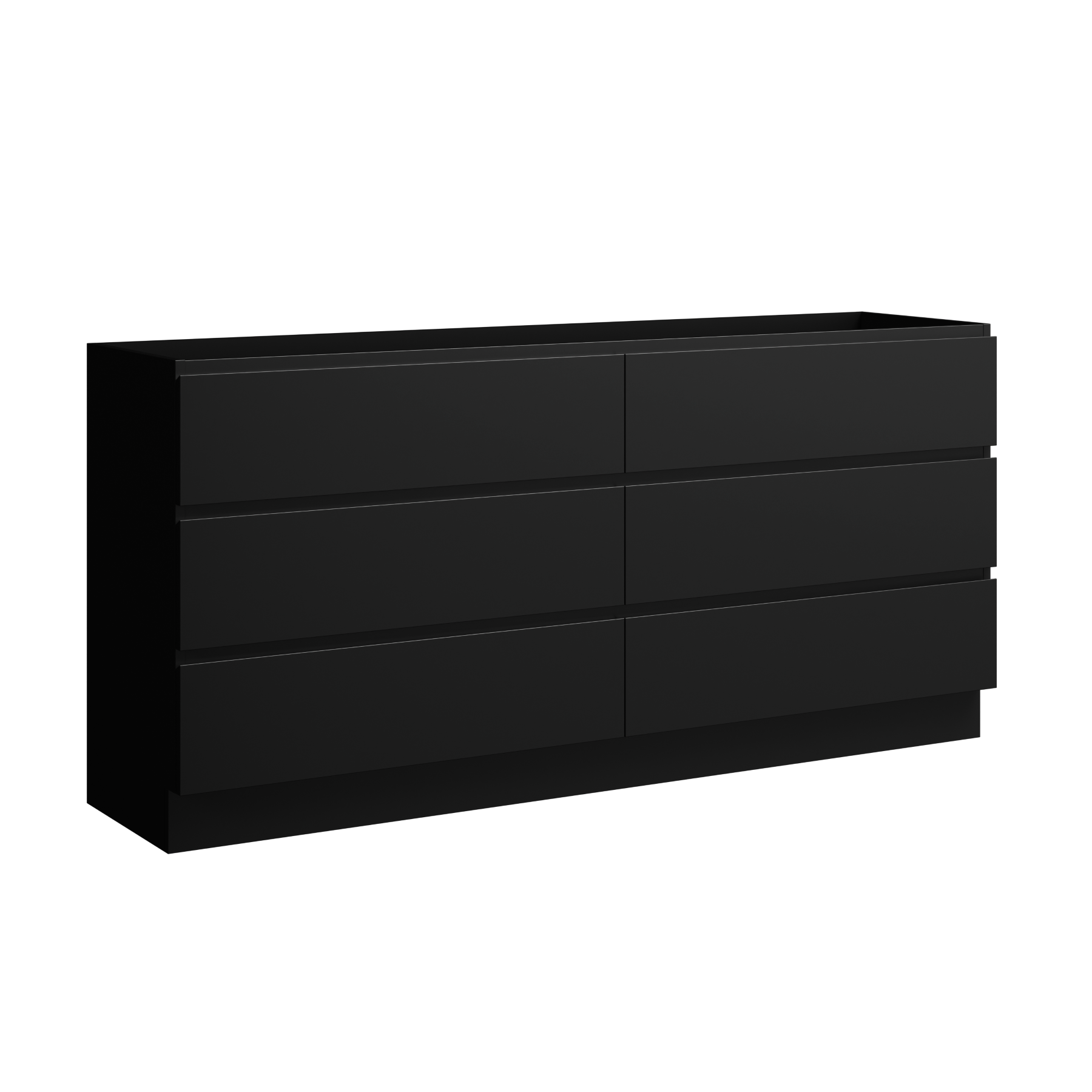 black satin paint vanity