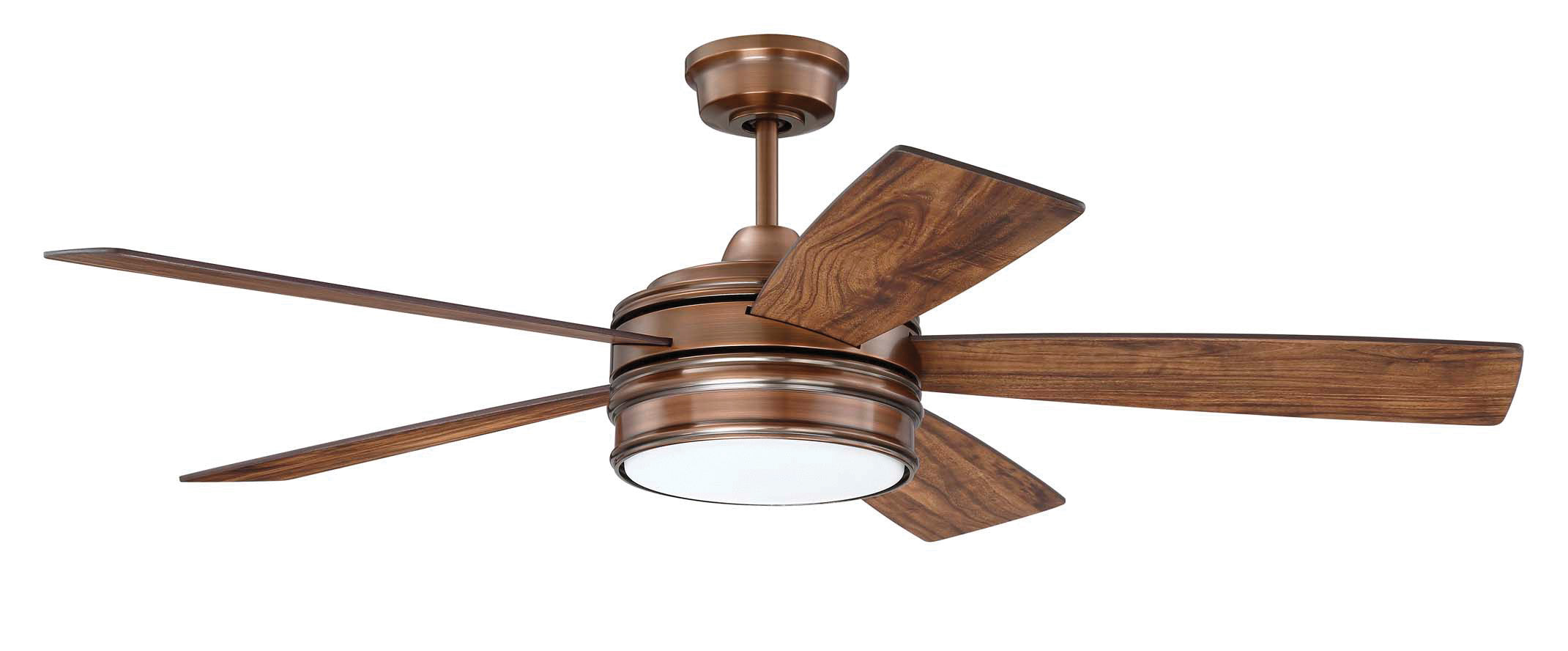 brushed copper ceiling fans