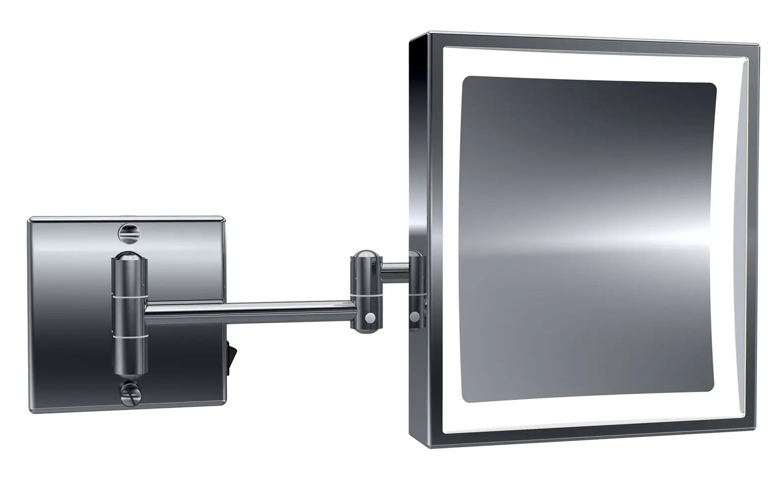 polished chrome mirror